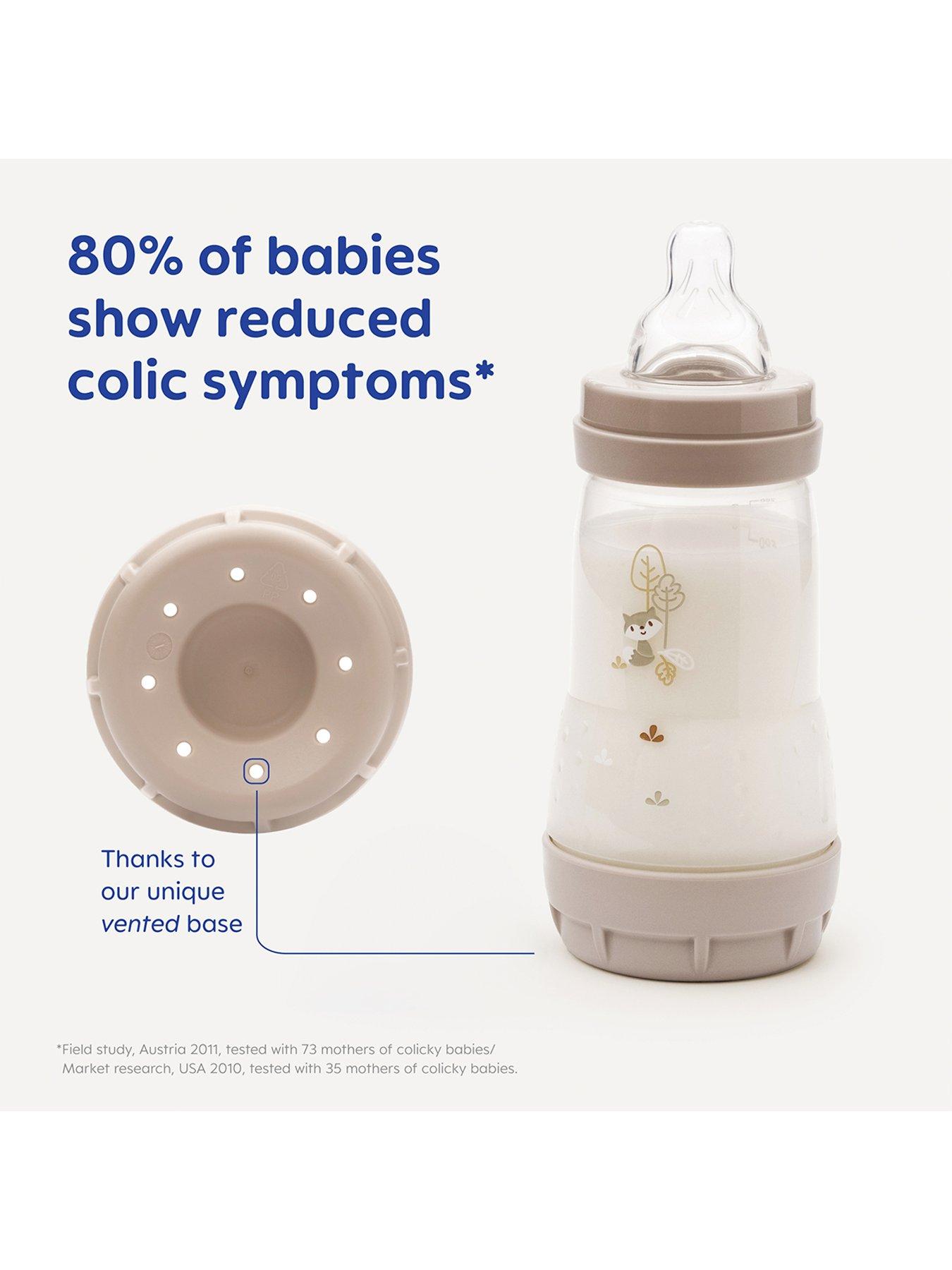 Image 3 of 6 of MAM Easy Start Anti-Colic Baby Bottle 320ml - 2pk Blue