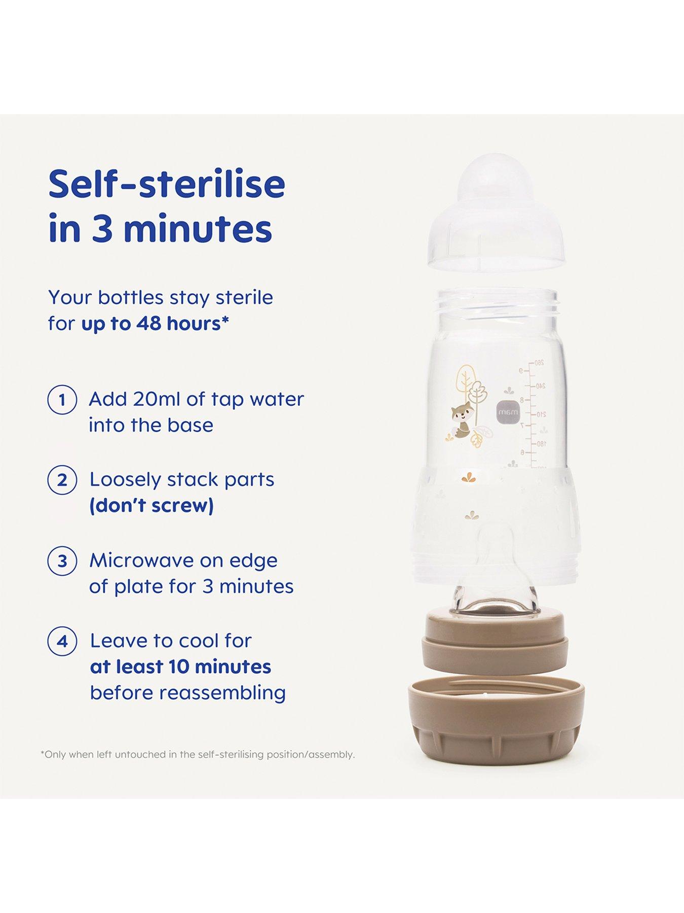 Image 4 of 6 of MAM Easy Start Anti-Colic Bottle Set 160ml 4pk - Lilac