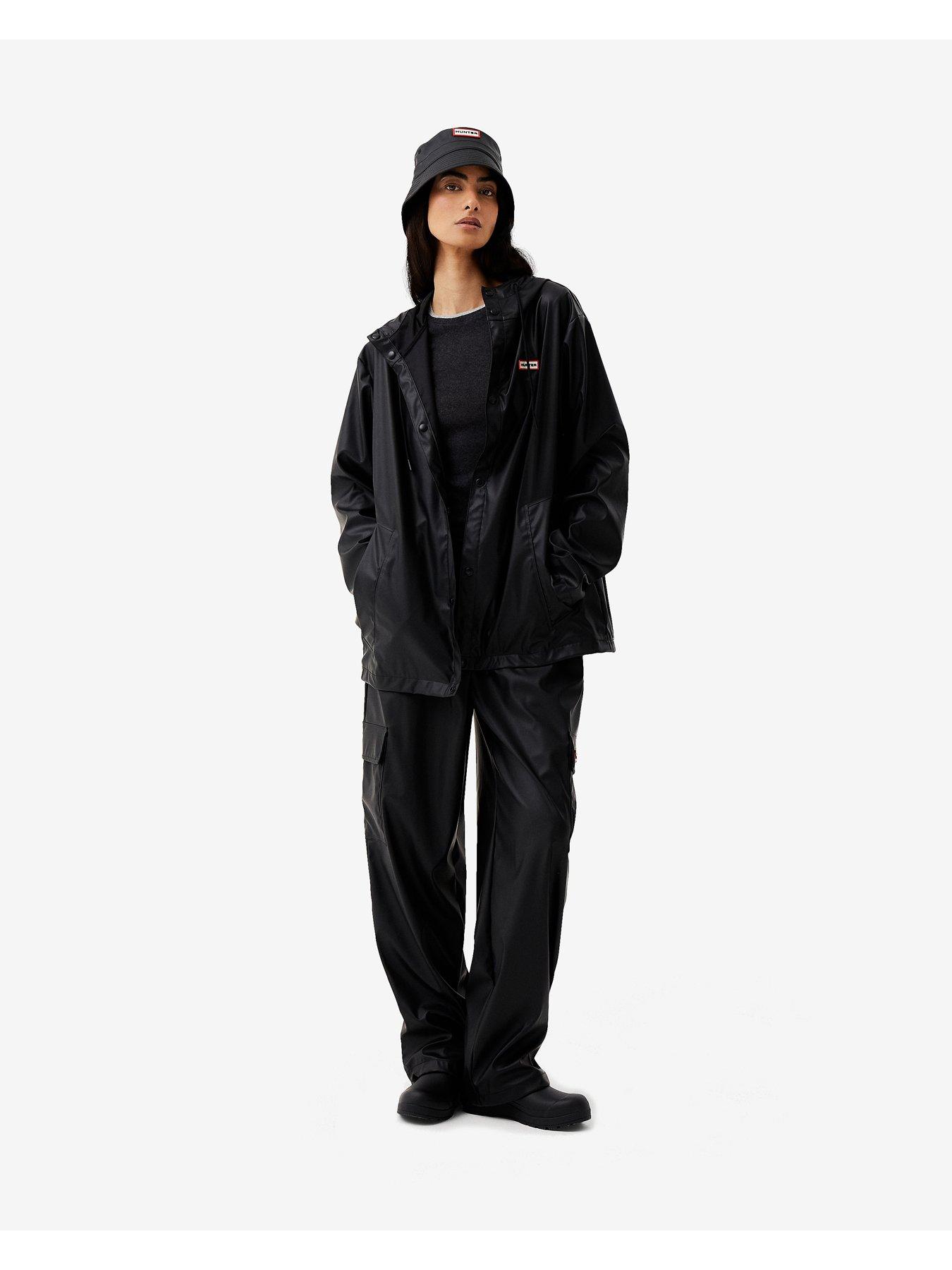 Image 3 of 4 of Hunter Izzy Pu Hooded Jacket - Black