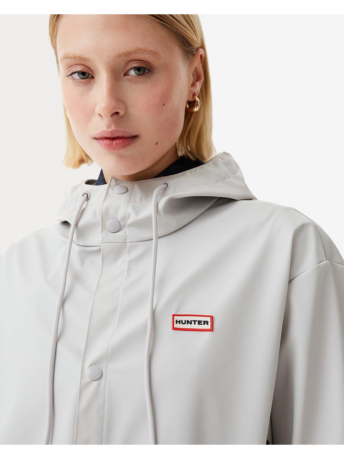 Image 3 of 3 of Hunter Izzy Pu Hooded Jacket - Grey
