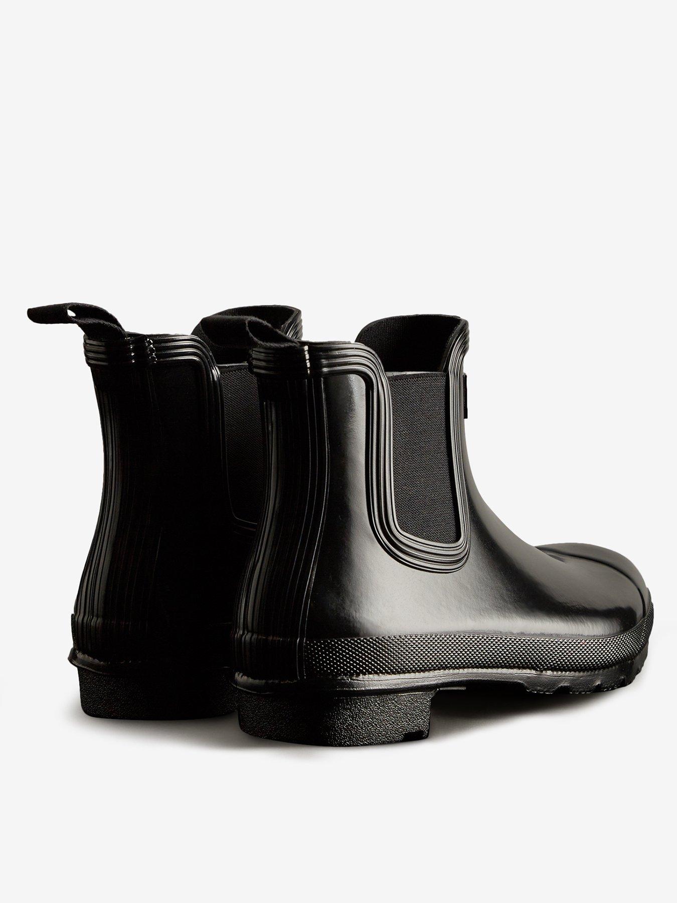 Image 3 of 4 of Hunter Womens Original Gloss Chelsea Boot - Black
