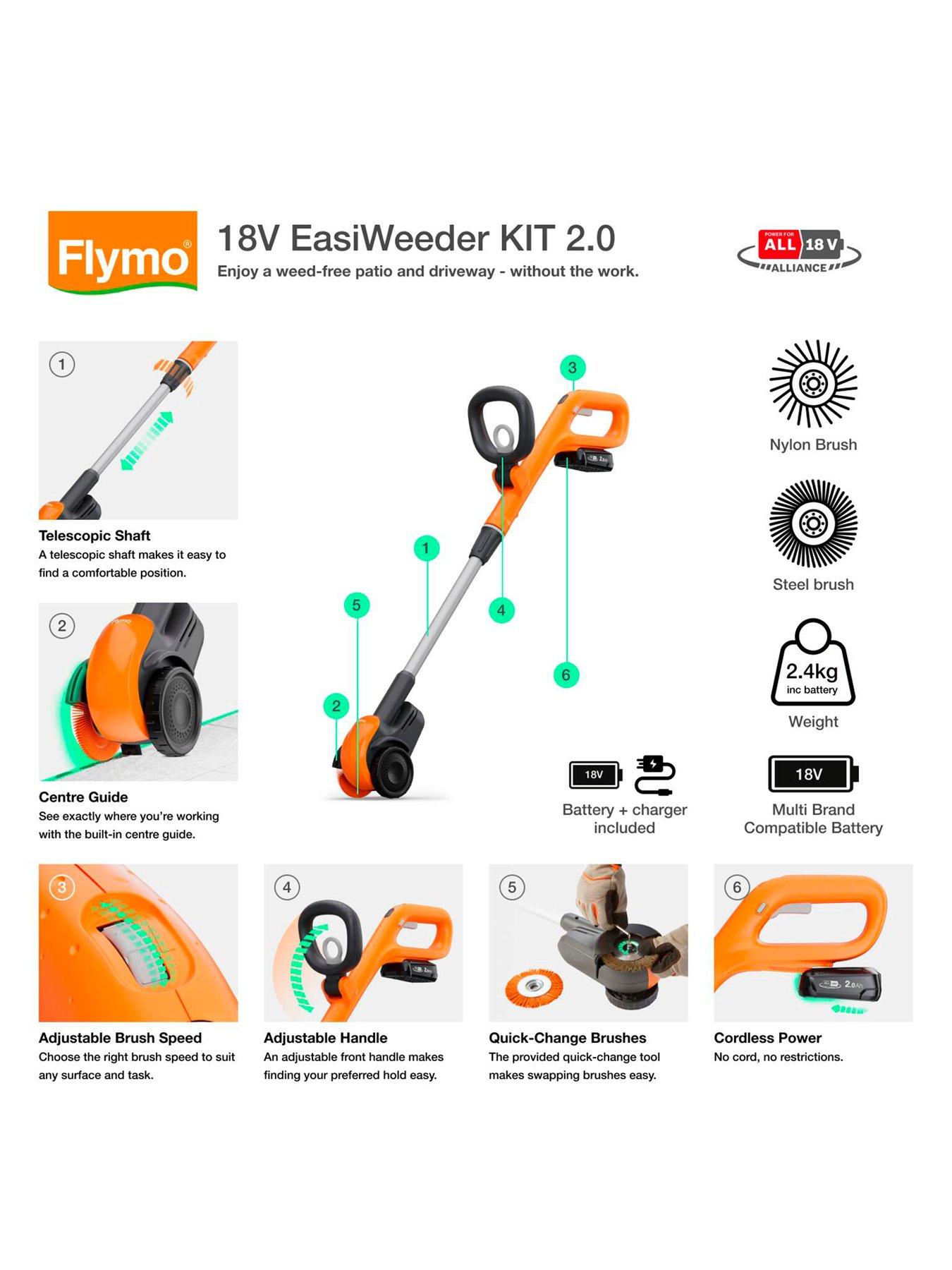 stillFront image of flymo-18v-easiweeder-cordless-weeding-brush