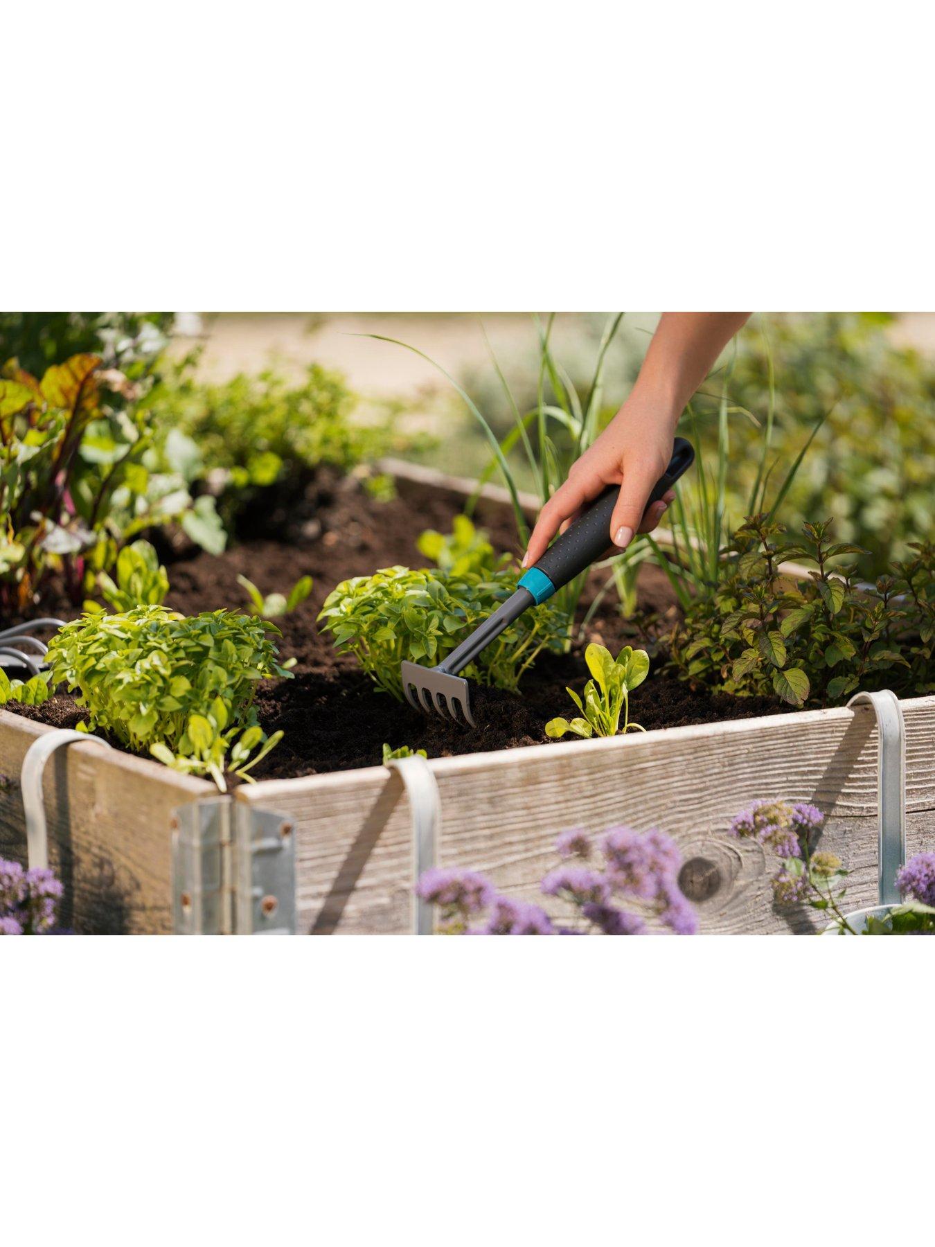 Image 6 of 7 of Gardena Hand Tool Bundle including trowel, Rake and weeding trowel