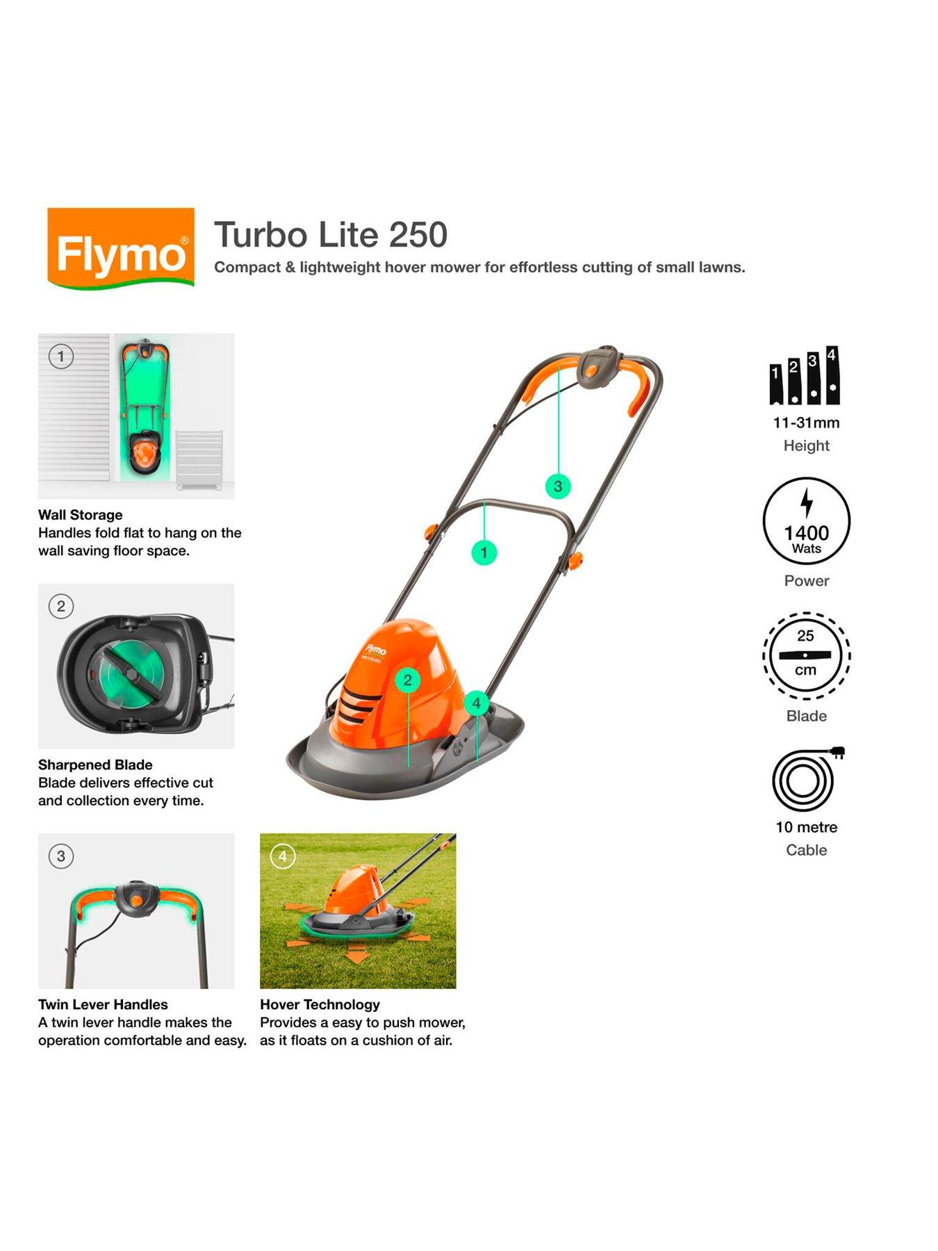  image of flymo-turbolite-250-corded-hover-lawnmower