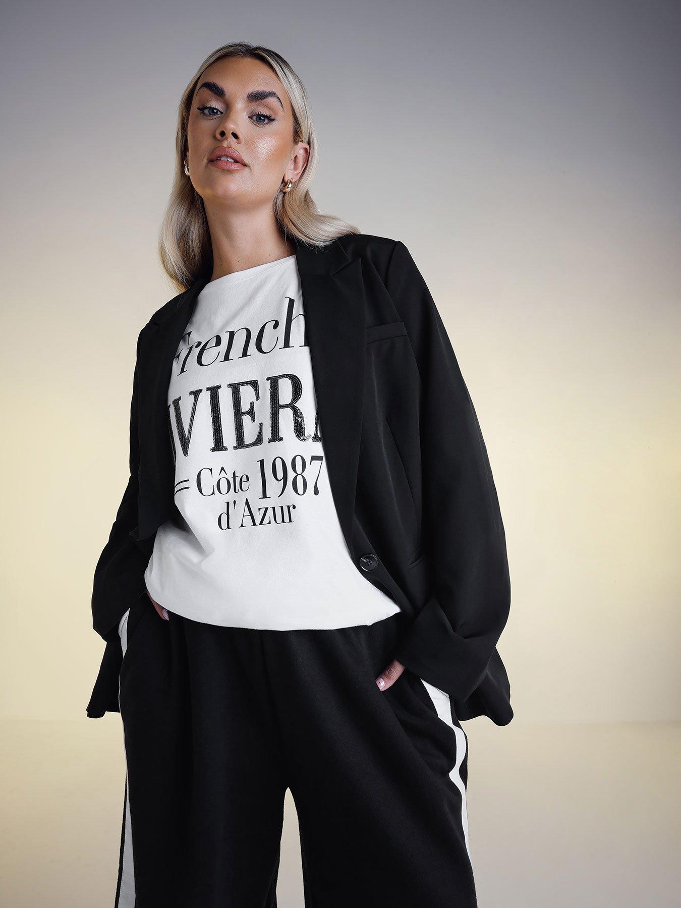 undefined Curve Tailored Blazer - Black