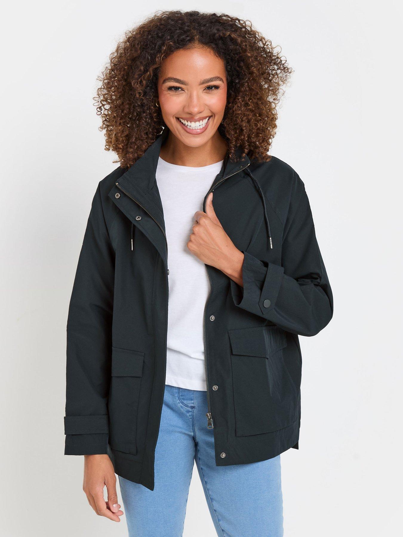 undefined Short Rain Mac Coat - Blue