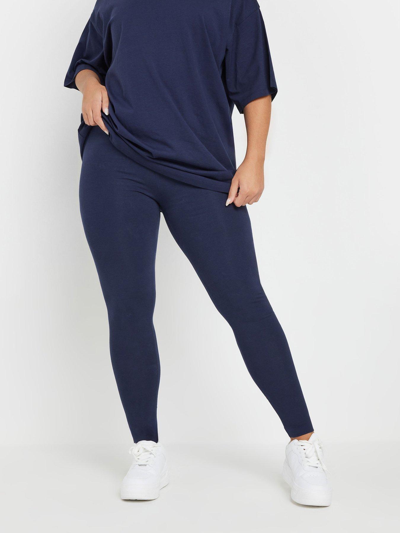 yours-curve-navy-blue-leggings