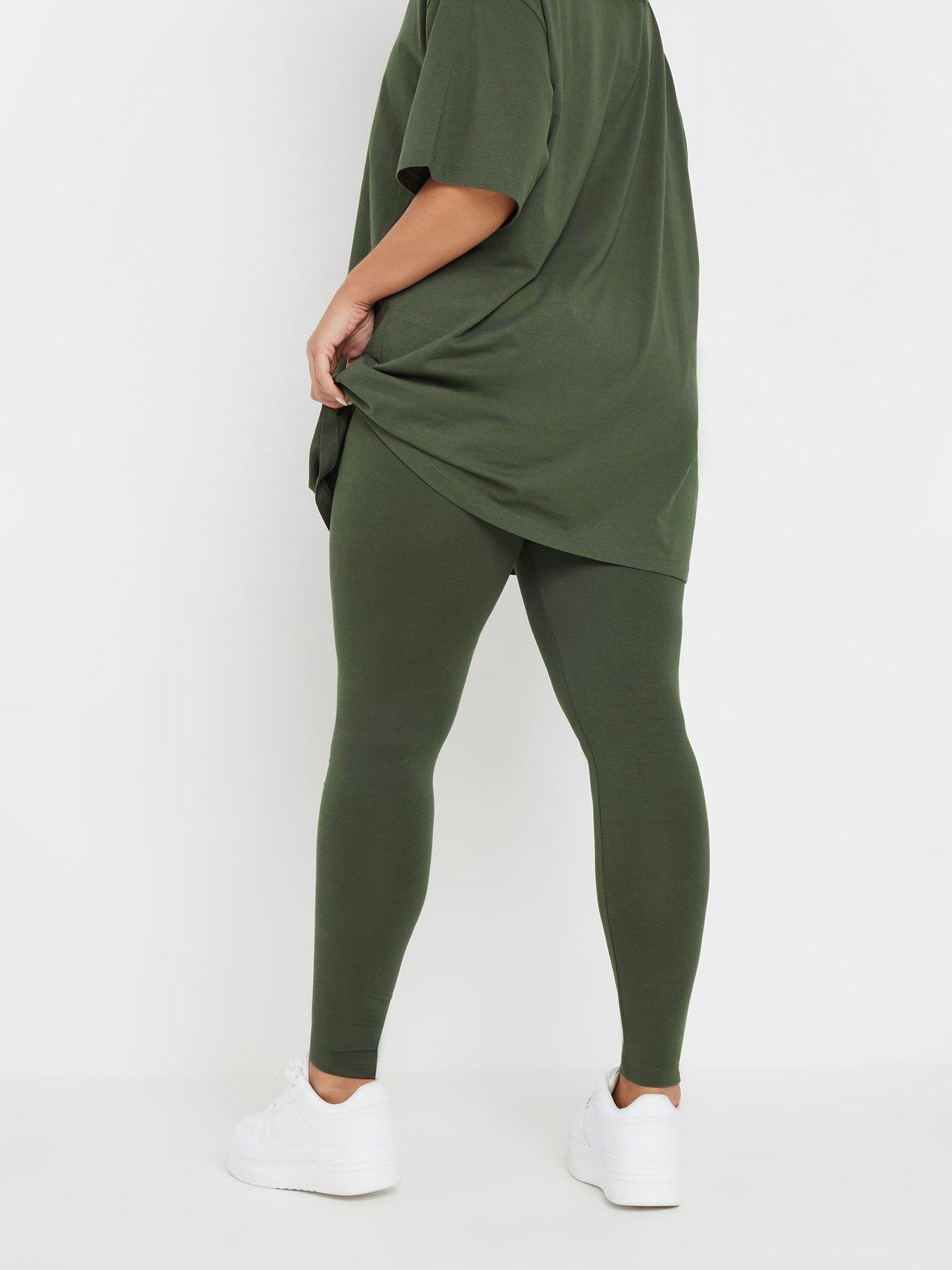  image of yours-curve-green-leggings