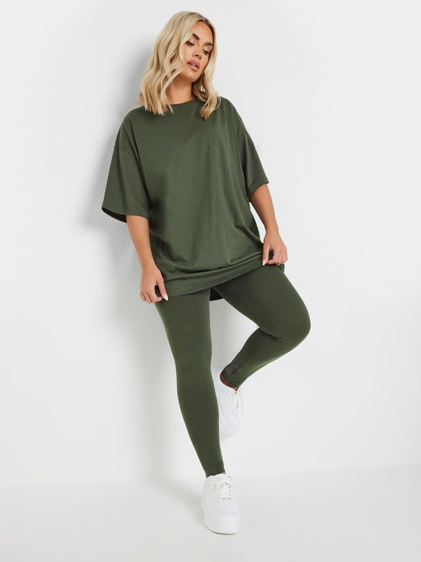  image of yours-curve-green-leggings