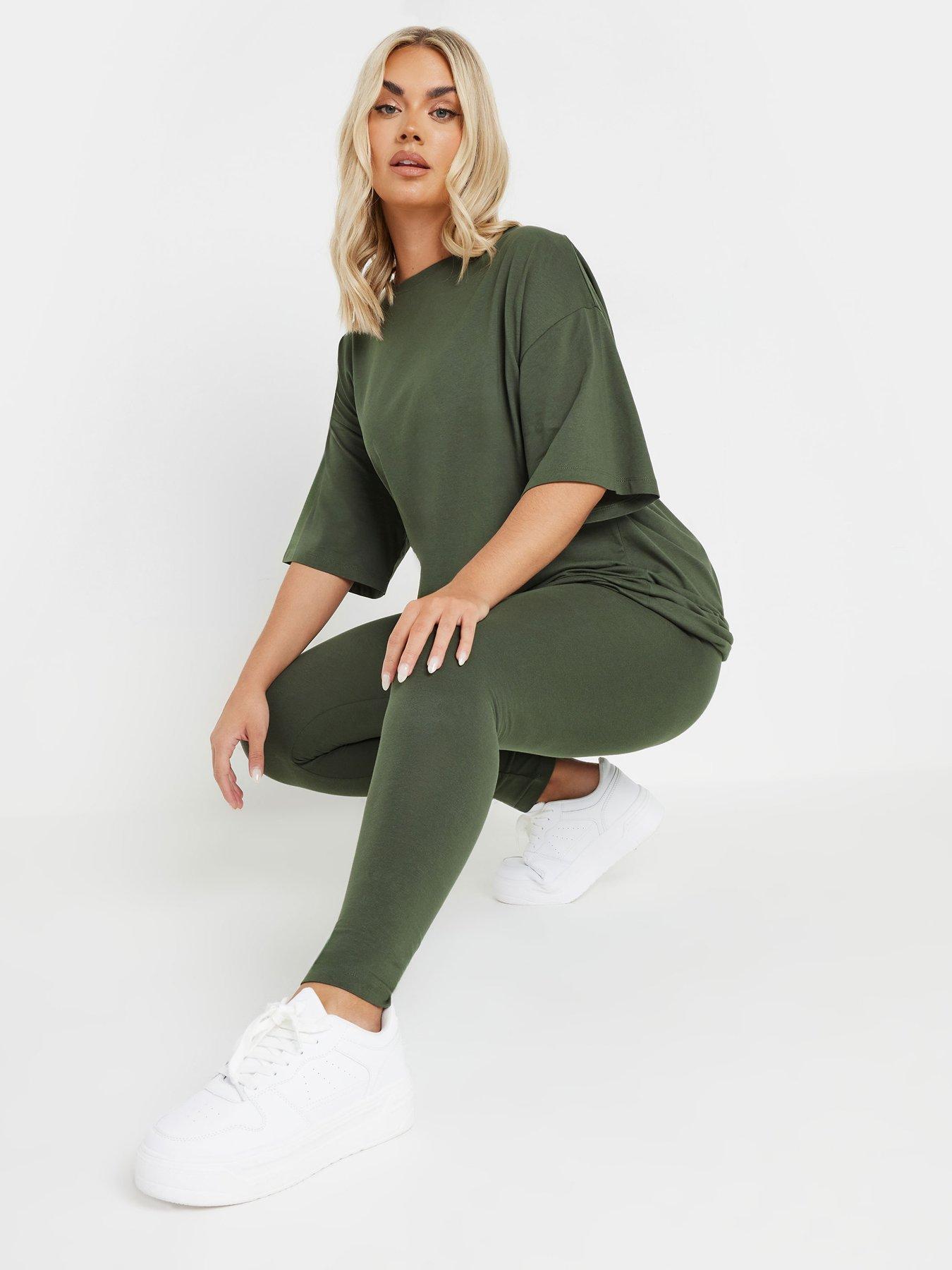  image of yours-curve-green-leggings