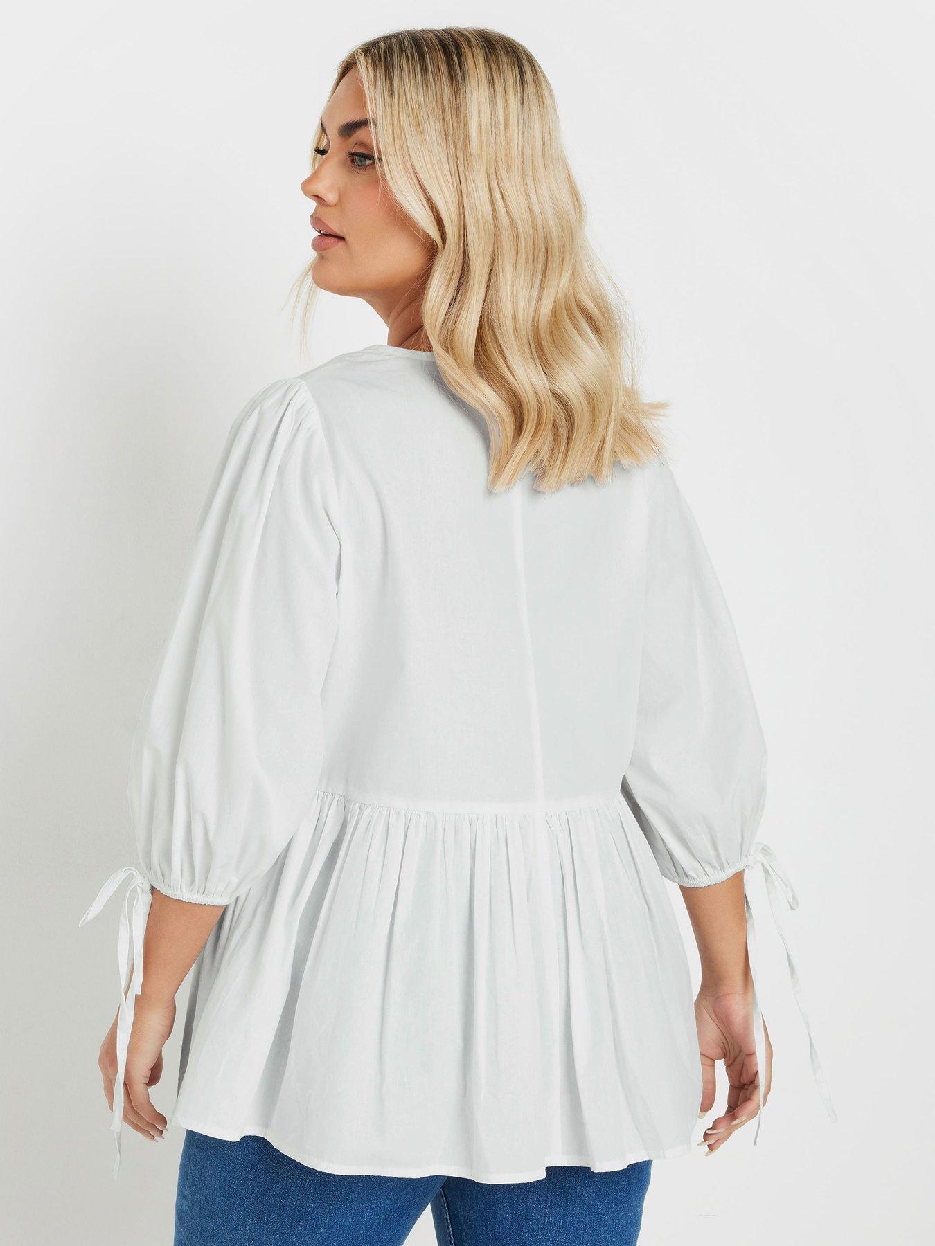  image of yours-curve-tie-front-top-white