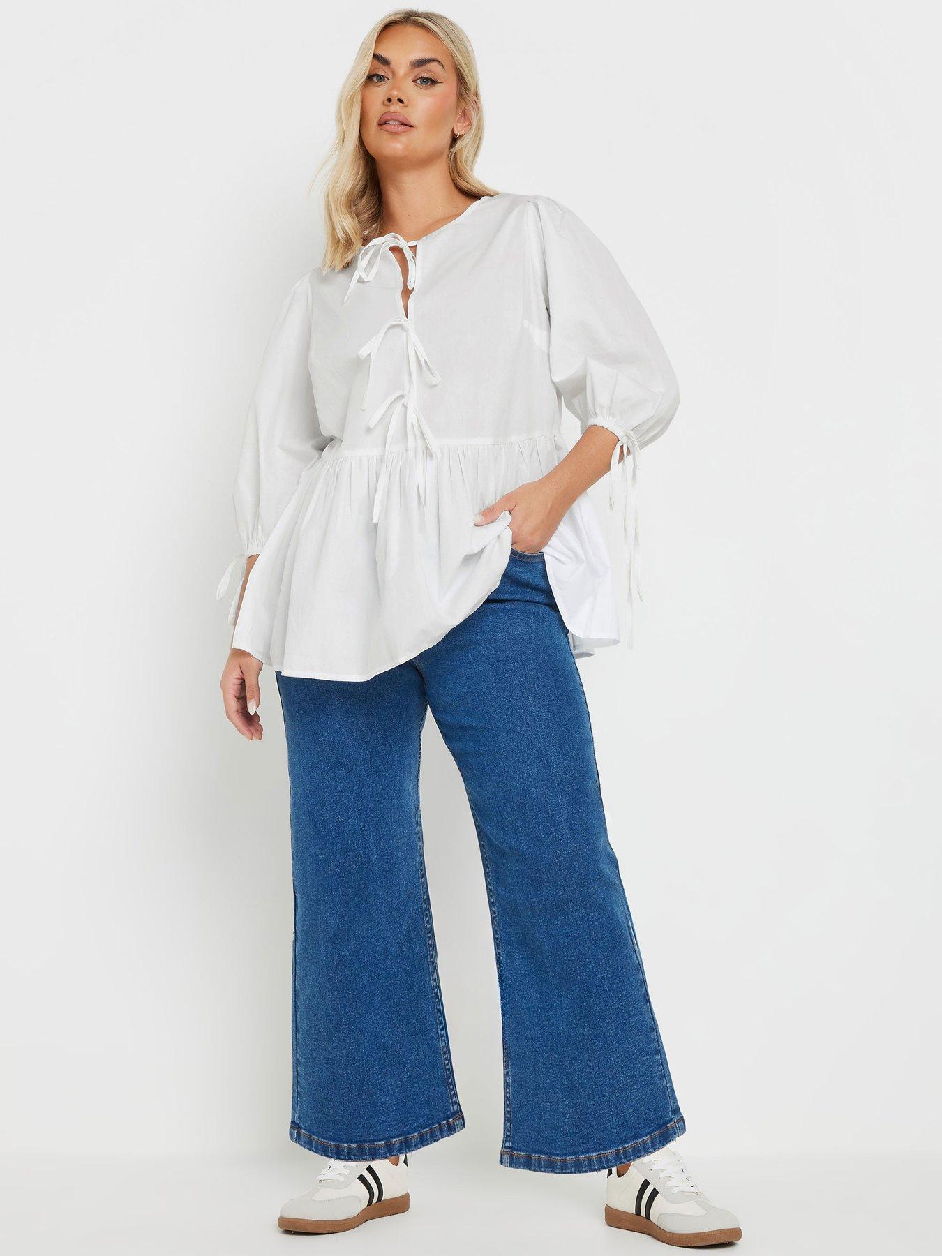  image of yours-curve-tie-front-top-white