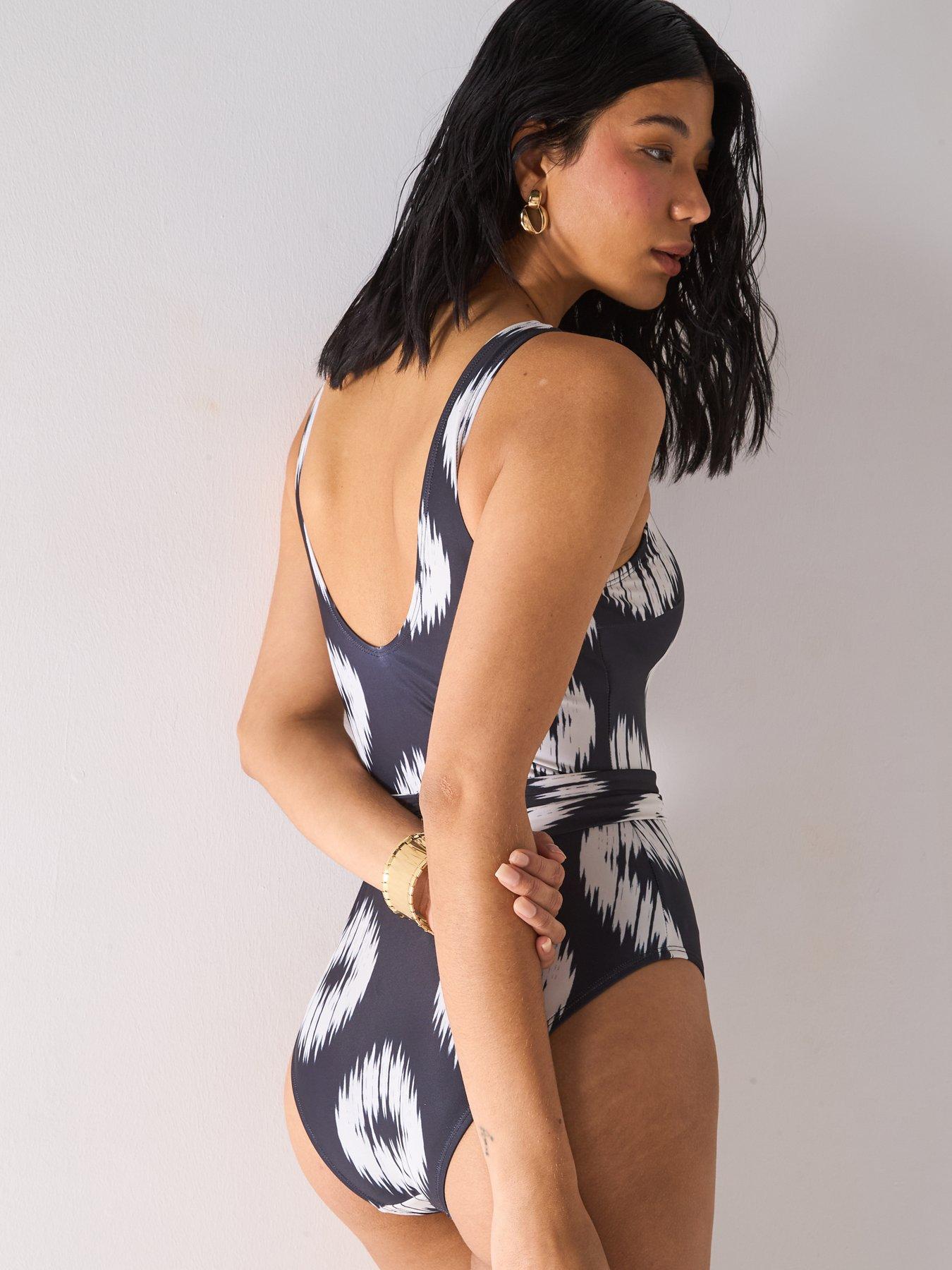 Image 2 of 6 of V by Very Tie Belted Swimsuit - Multi