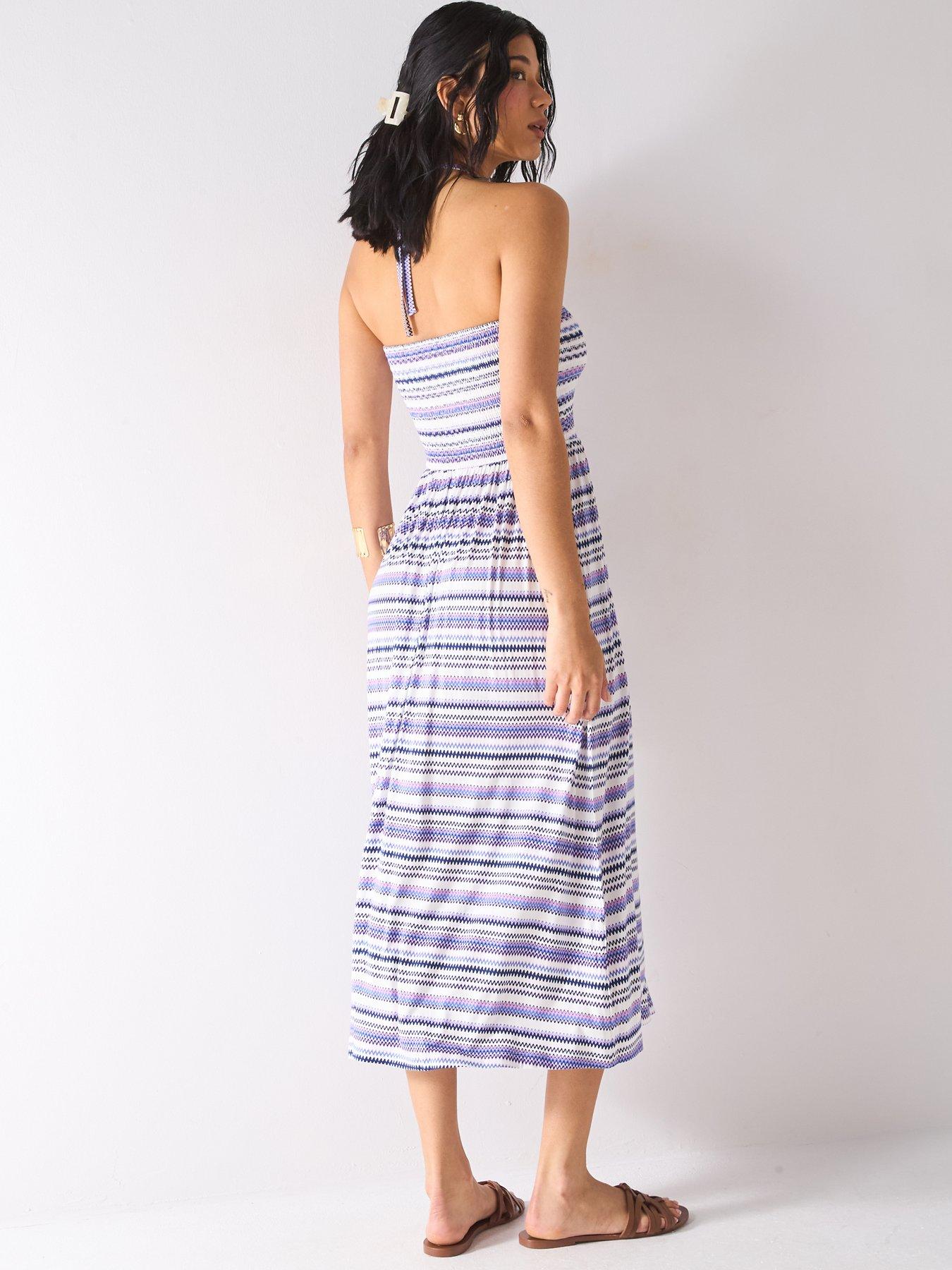 Image 2 of 6 of Everyday Mix And Match Halterneck Dress