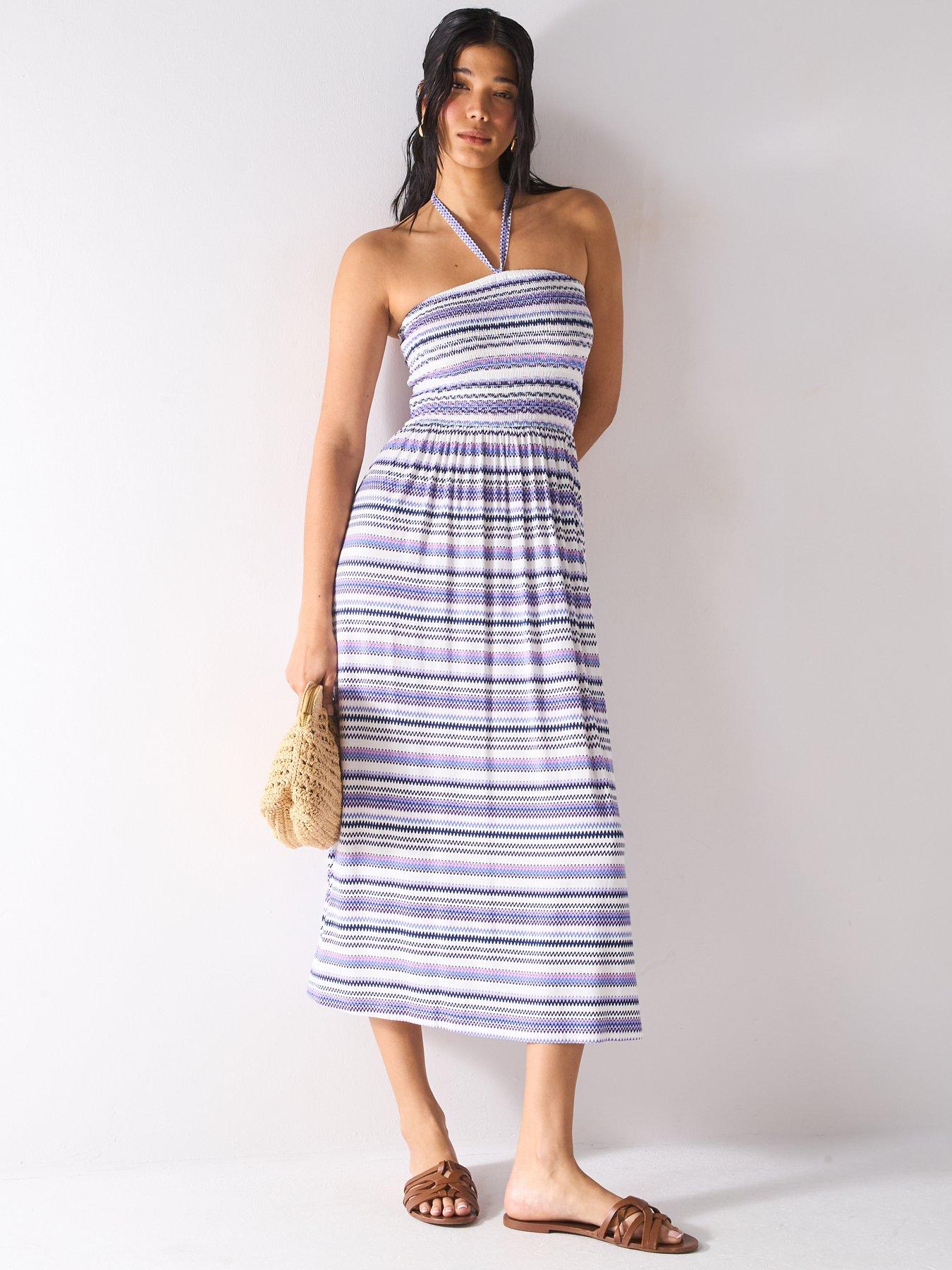 Image 3 of 6 of Everyday Mix And Match Halterneck Dress