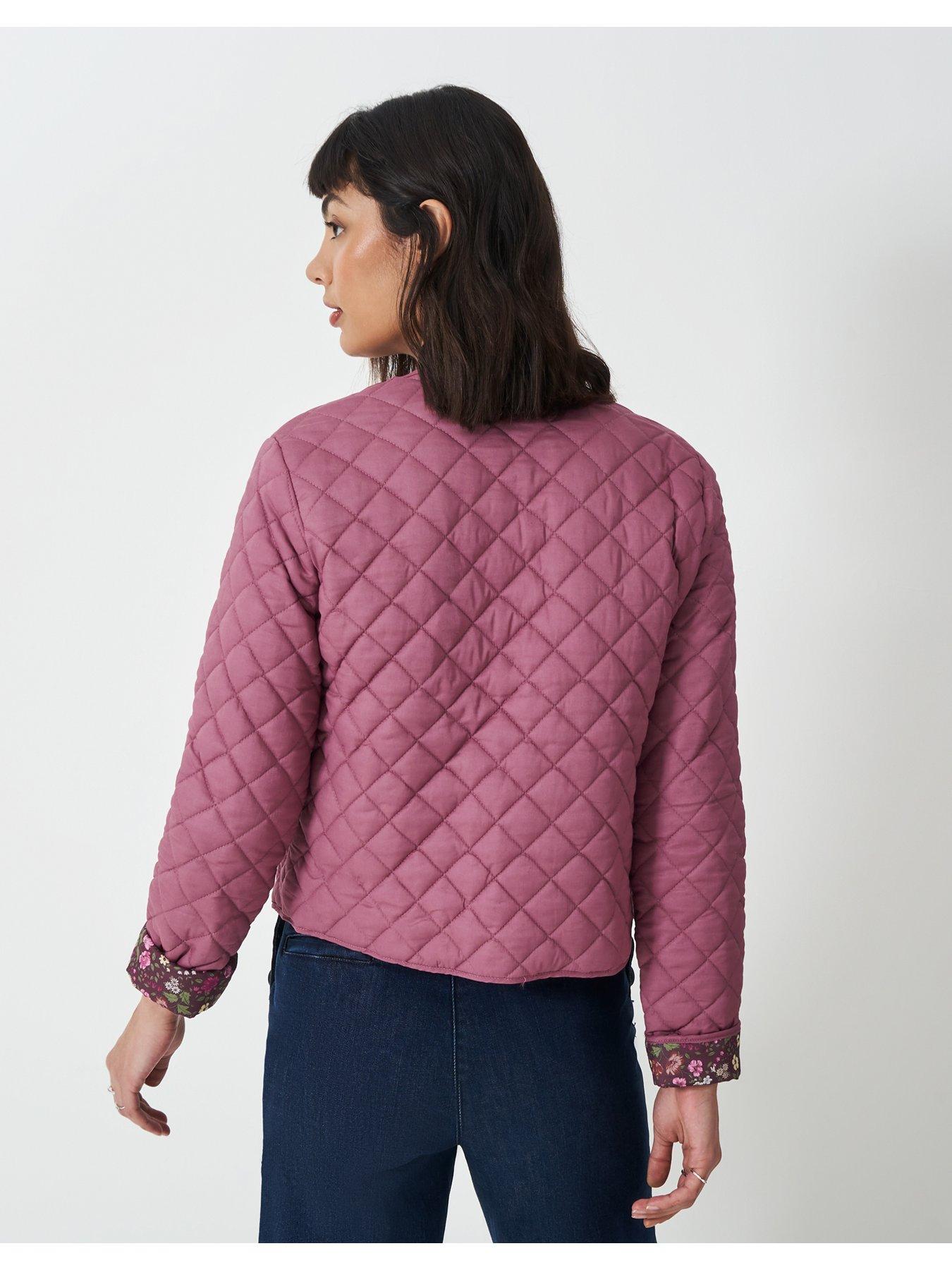 Image 2 of 5 of Crew Clothing Quilted Jacket - Pink