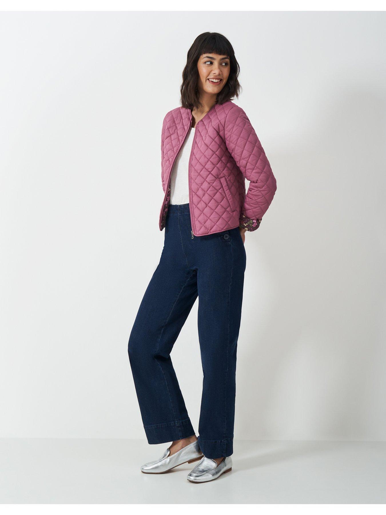 Image 3 of 5 of Crew Clothing Quilted Jacket - Pink