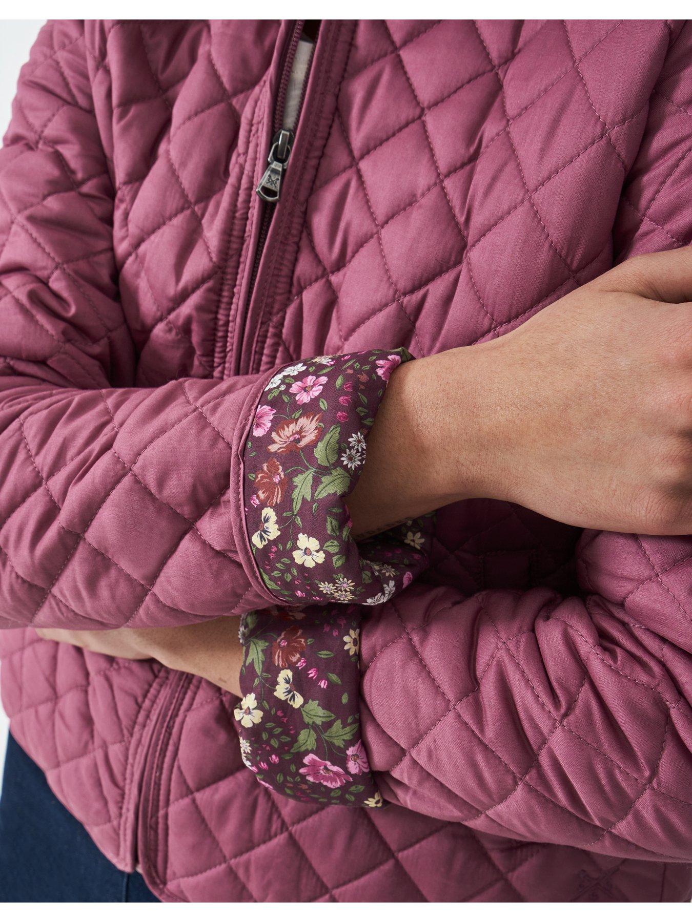 Image 4 of 5 of Crew Clothing Quilted Jacket - Pink