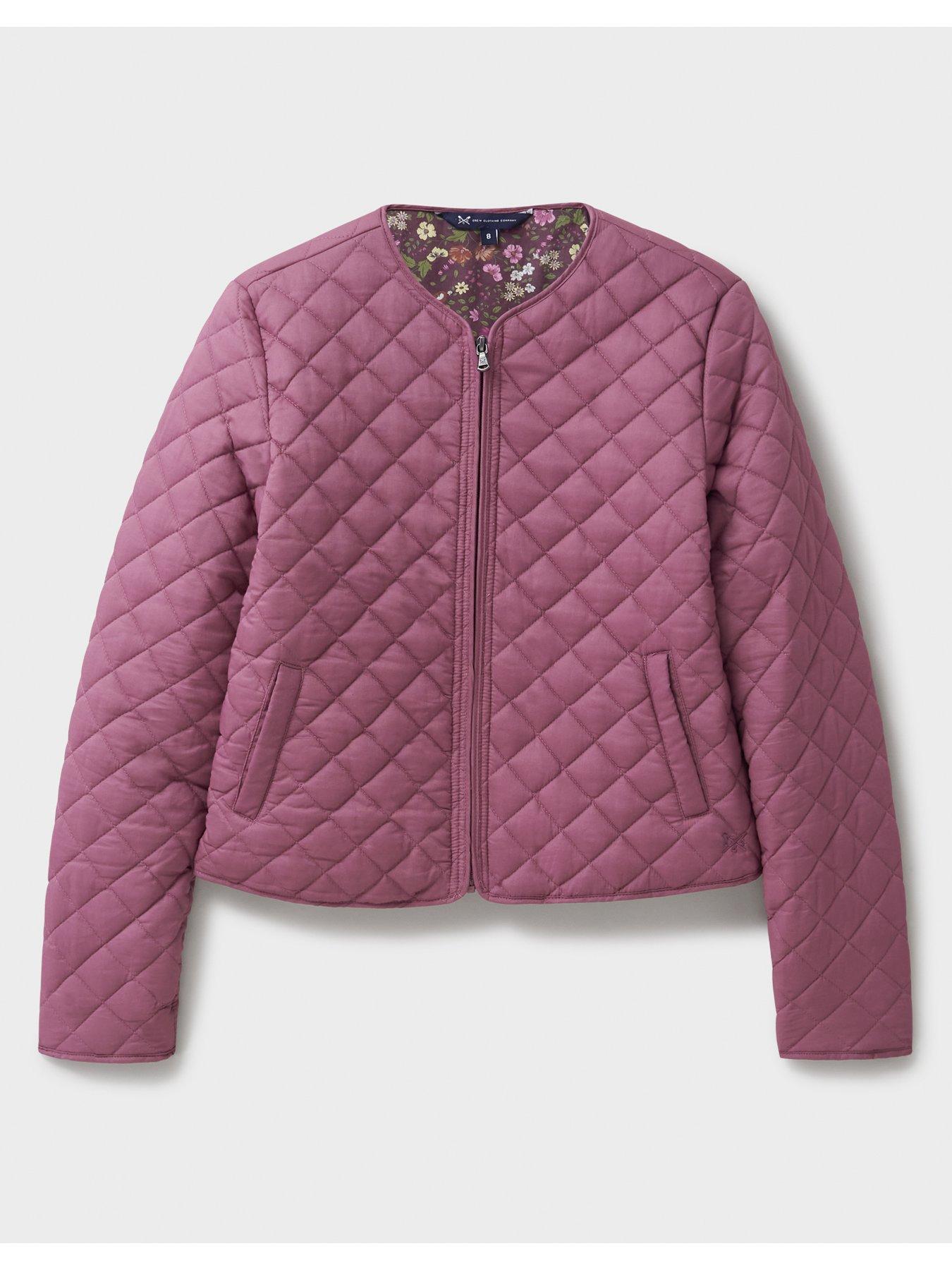 Image 5 of 5 of Crew Clothing Quilted Jacket - Pink