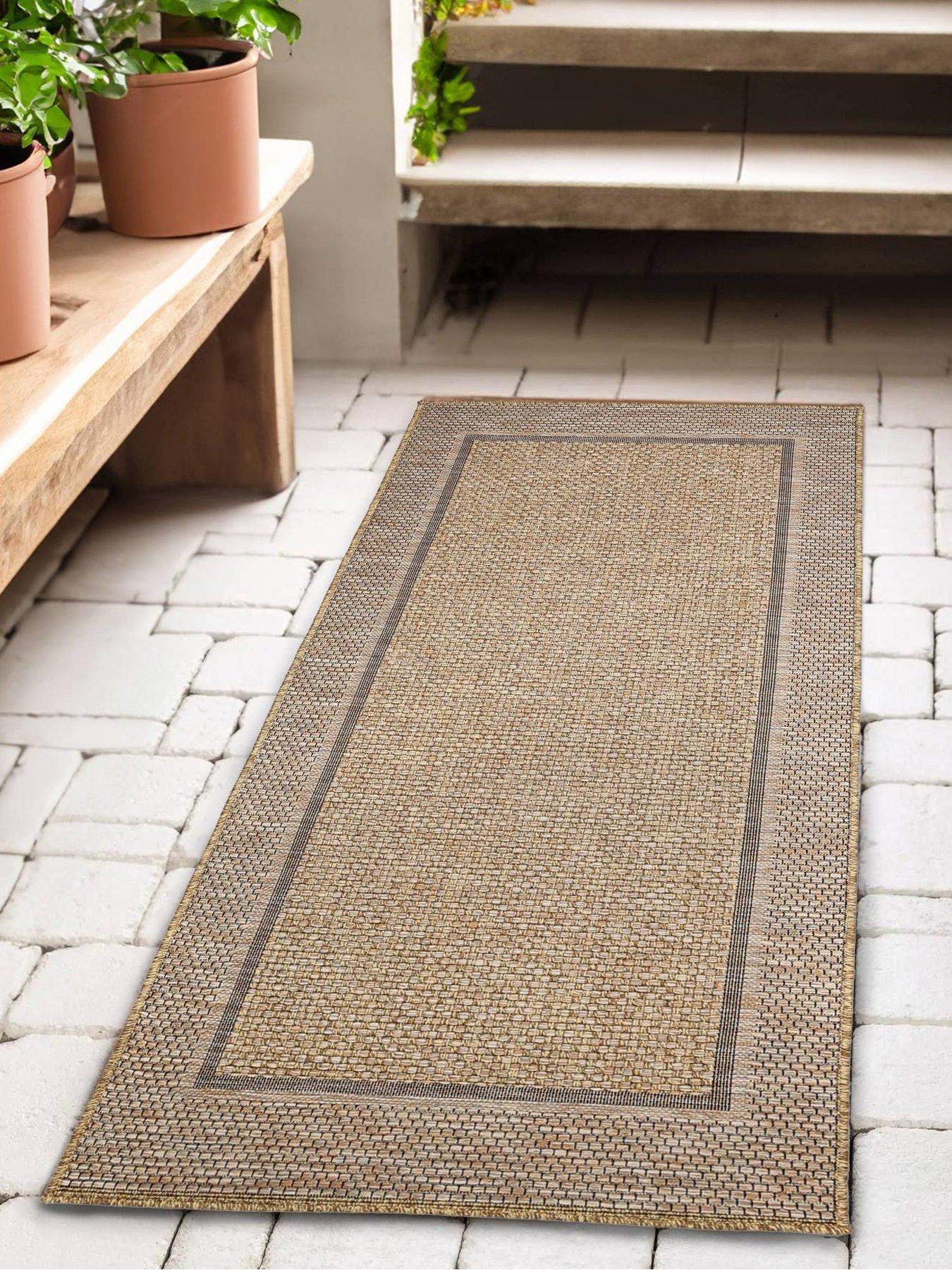 The Very Collection Summer Border 80 X 200cm Runner - Brown
