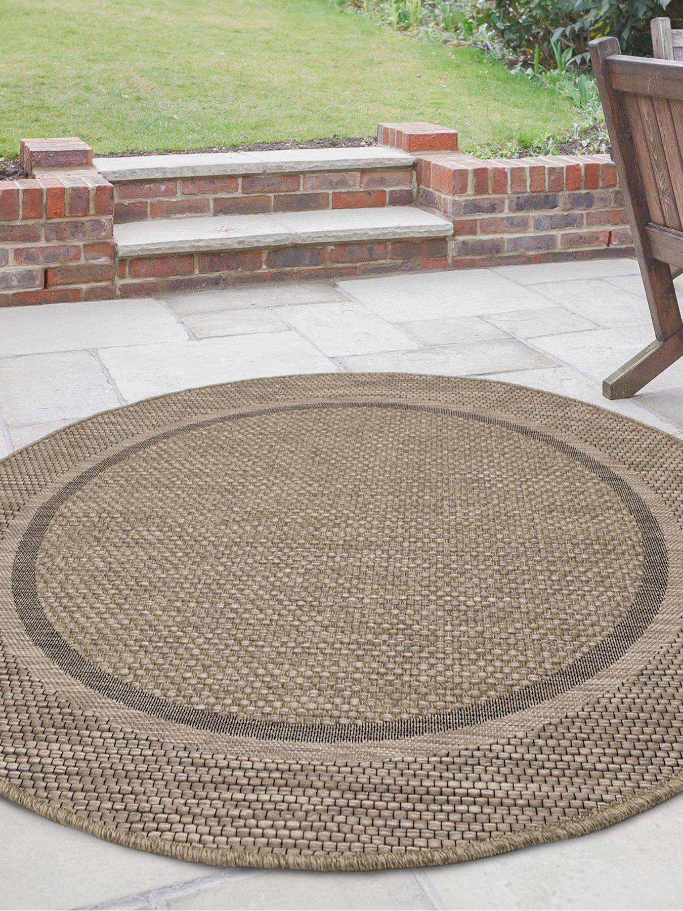 very-home-summer-border-design-133cm-circle-brown