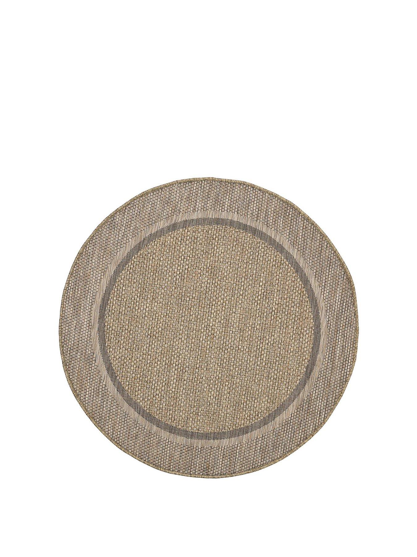  image of very-home-summer-border-design-133cm-circle-brown