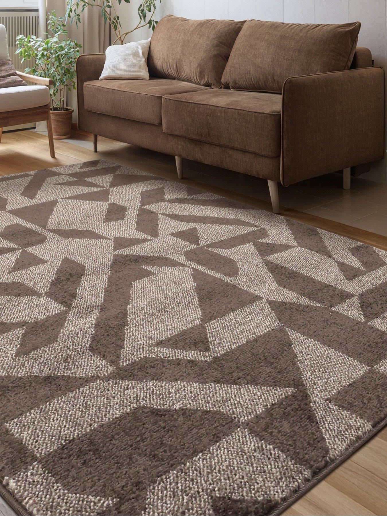 Image 1 of 4 of The Very Collection Juno Geometric Natural Blend Rug