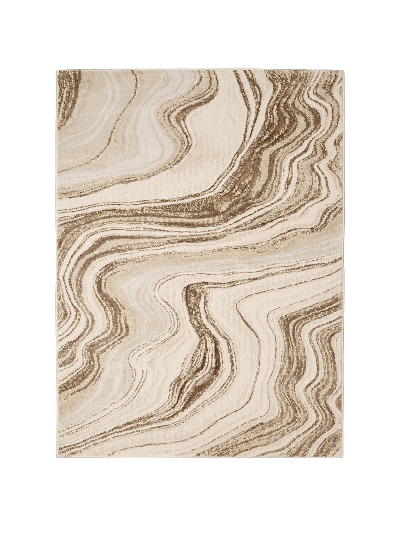  image of very-home-dusk-wave-champagne-rug