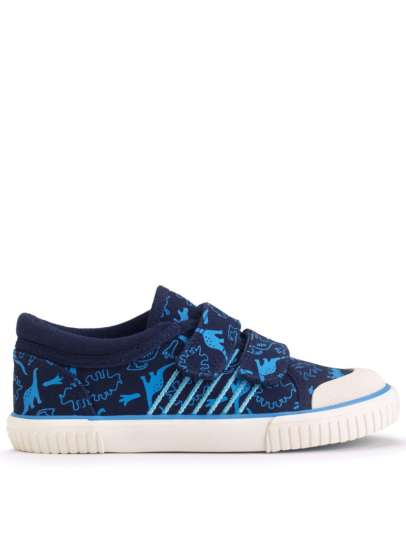  image of start-rite-raptor-dino-canvas-navy