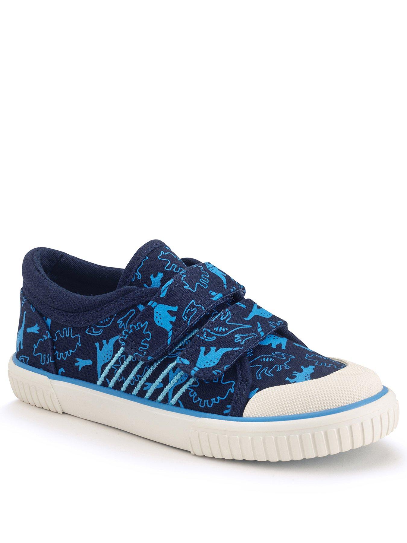 image of start-rite-raptor-dino-canvas-navy