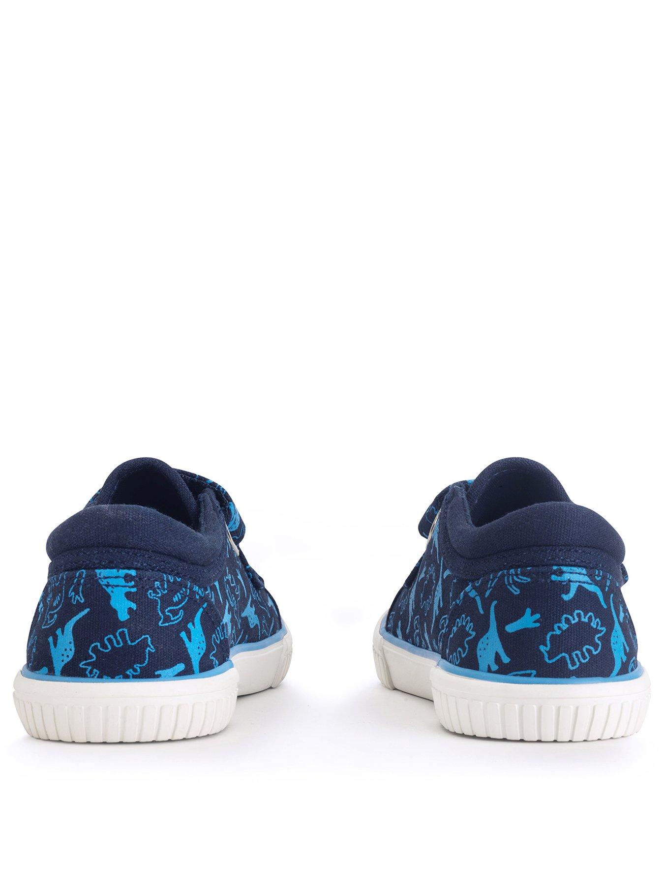  image of start-rite-raptor-dino-canvas-navy
