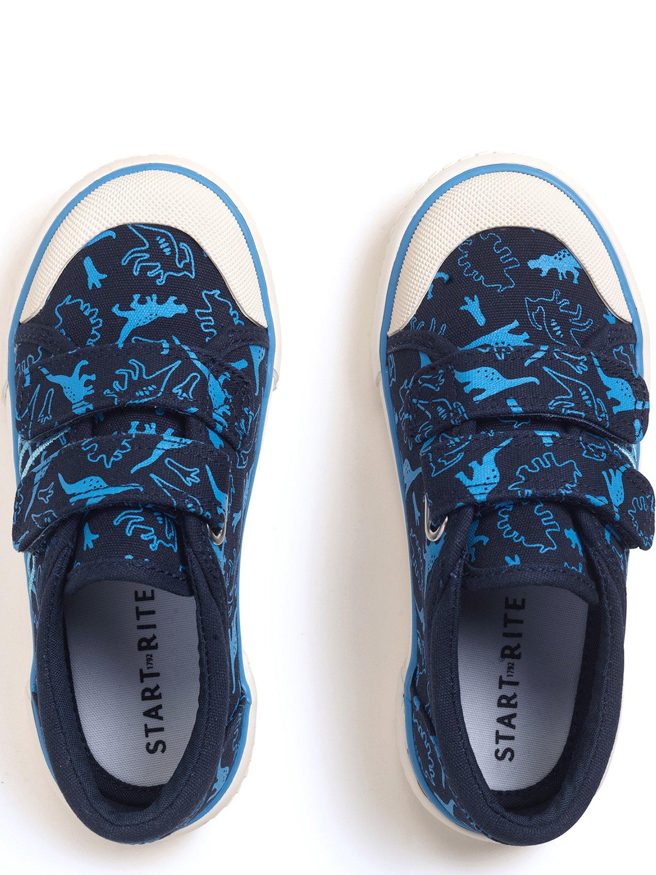  image of start-rite-raptor-dino-canvas-navy