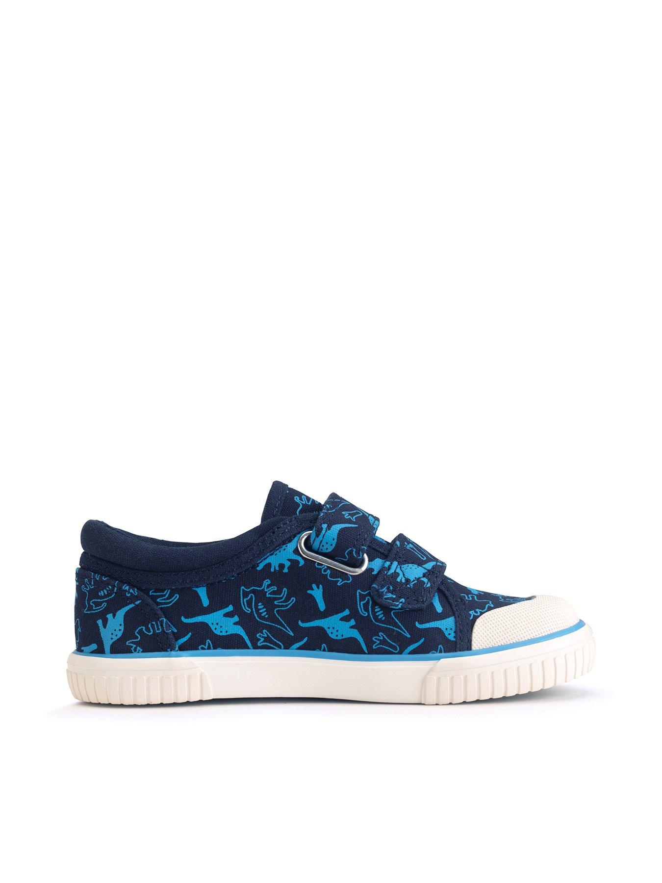  image of start-rite-raptor-dino-canvas-navy