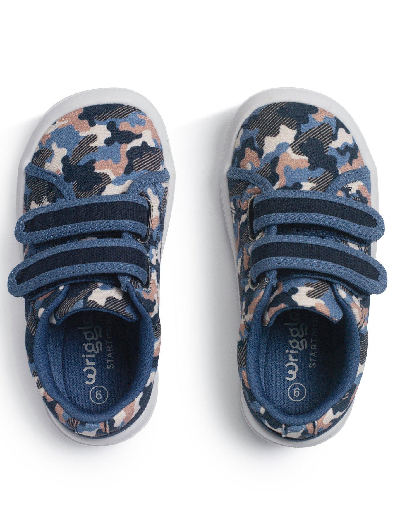  image of start-rite-wriggles-double-bar-navy-camo