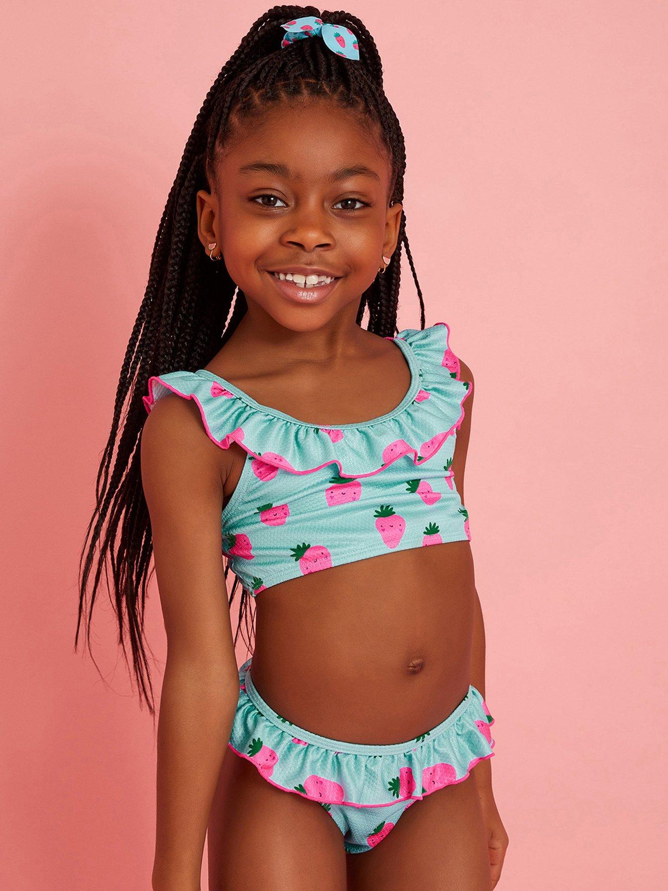  image of accessorize-girls-strawberry-bikini-light-blue