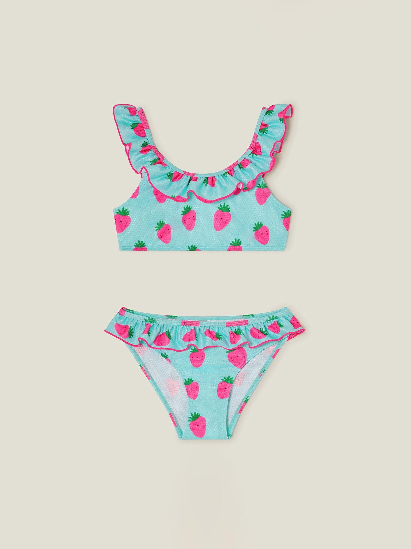  image of accessorize-girls-strawberry-bikini-light-blue