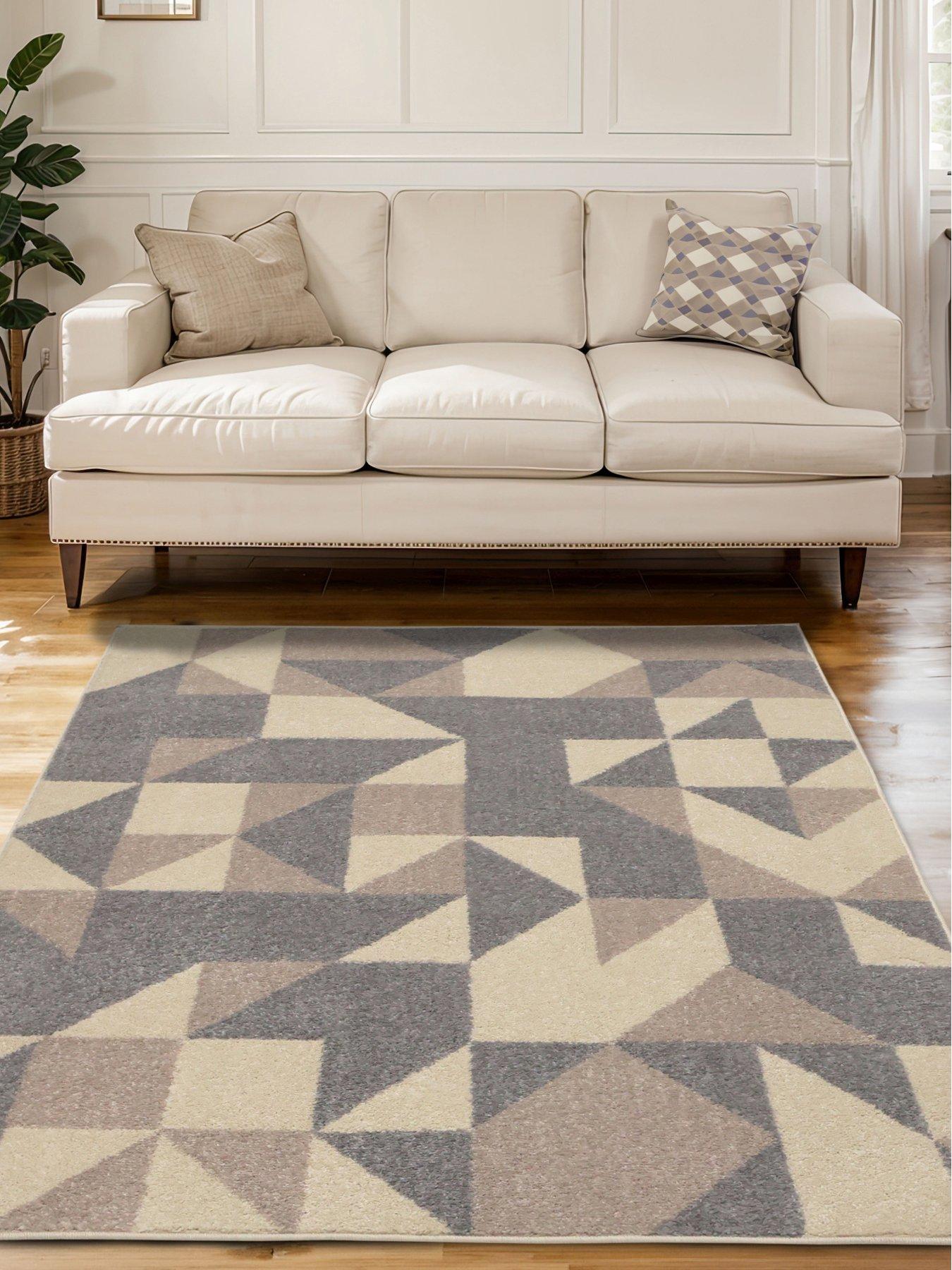  image of very-home-juno-geometric-natural-rug
