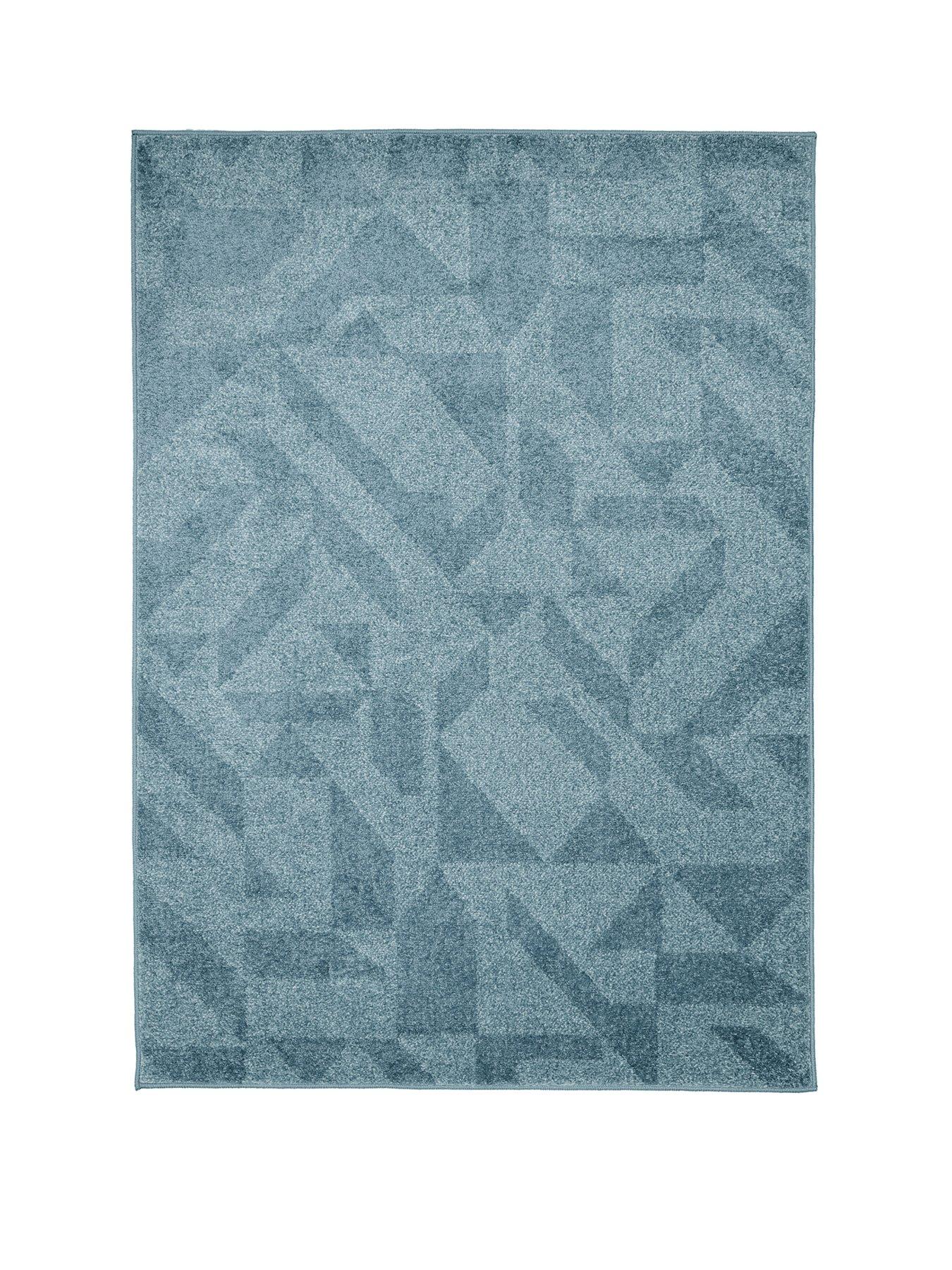  image of the-very-collection-juno-geometric-blue-blend-rug
