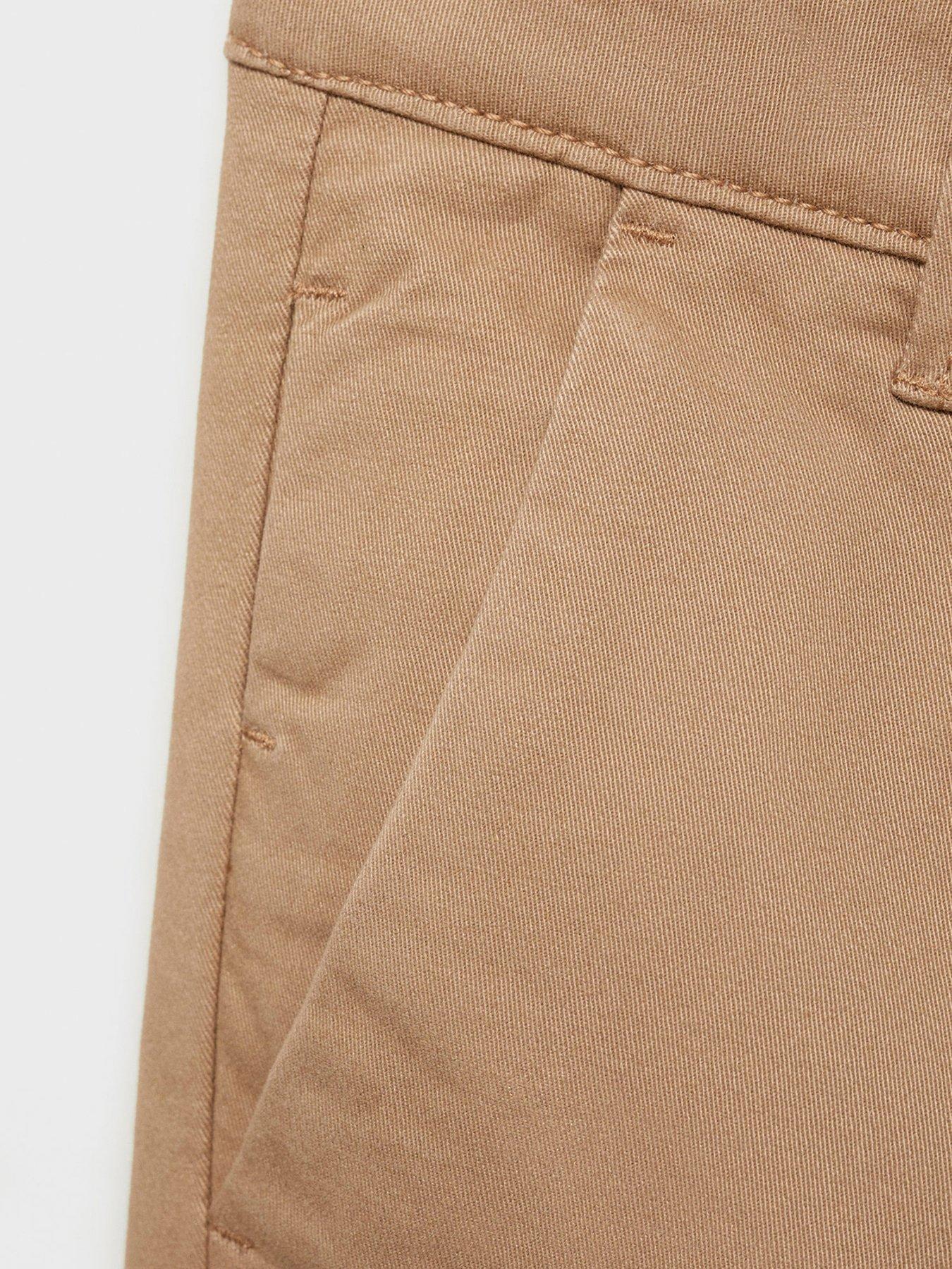  image of mango-boys-chino-trousers-beige