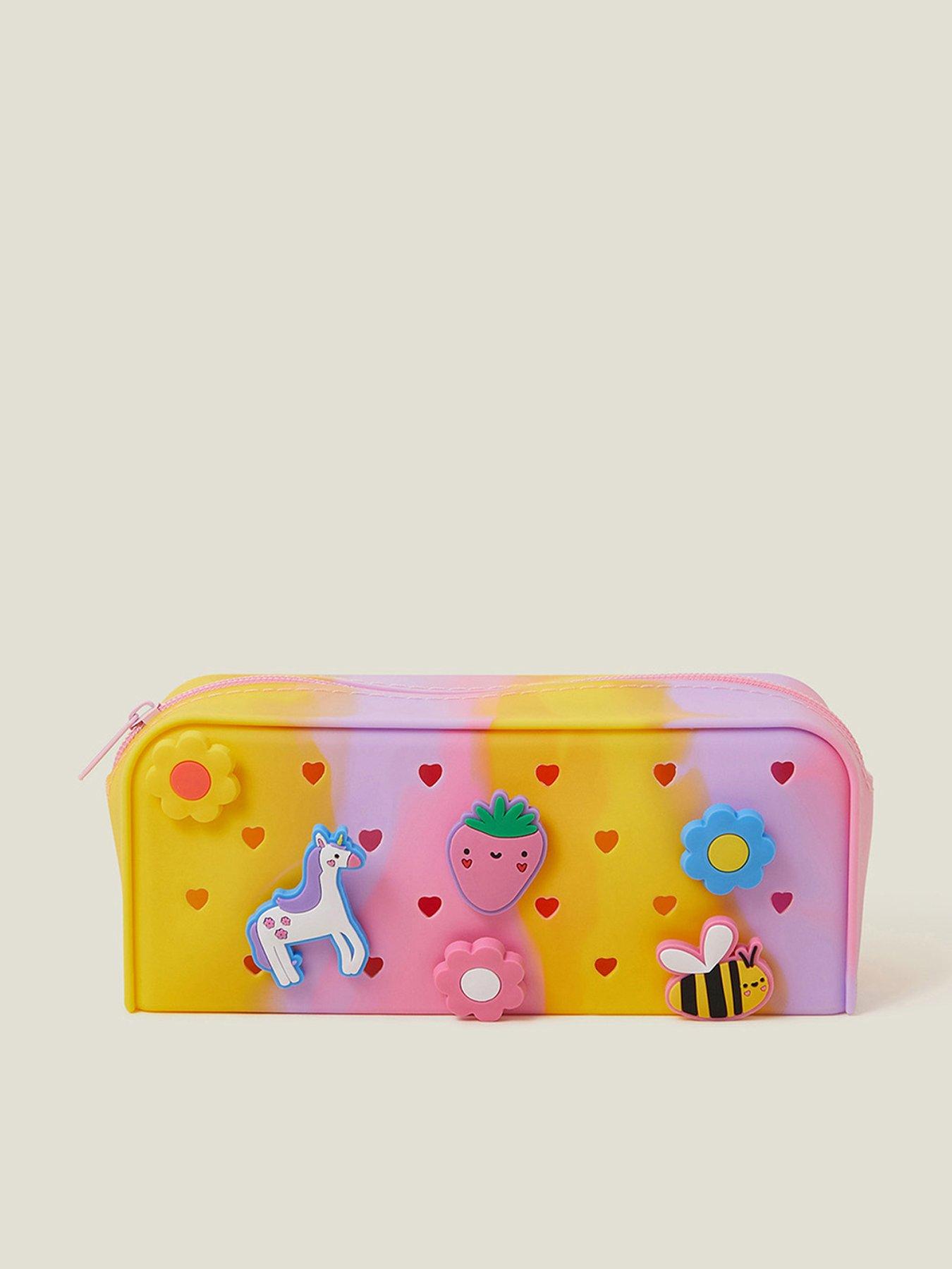  image of accessorize-girls-badge-charm-pencil-case-multi