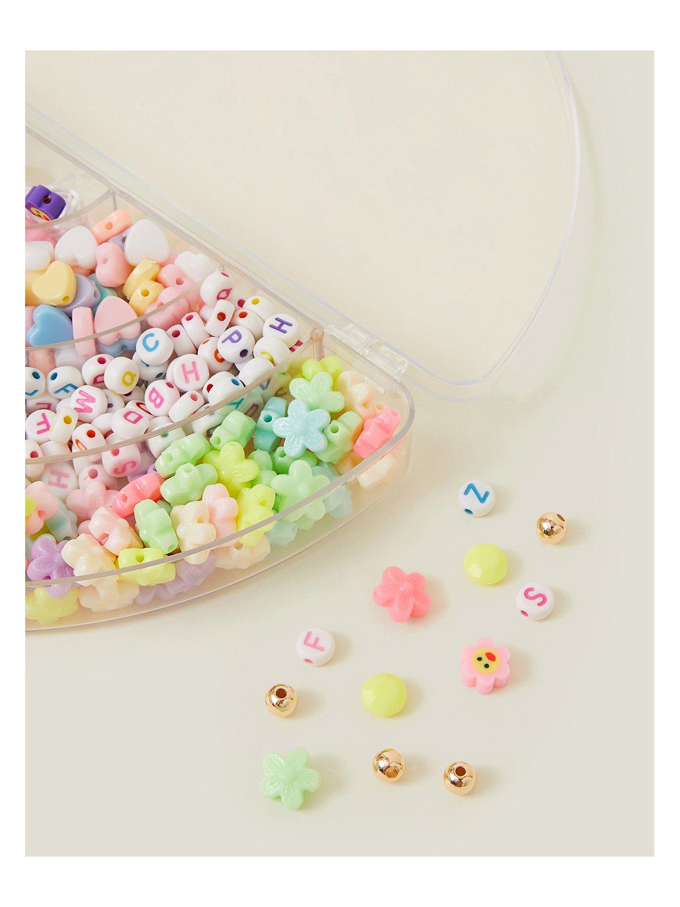  image of accessorize-girls-rainbow-myo-bead-jewellery-set-multi