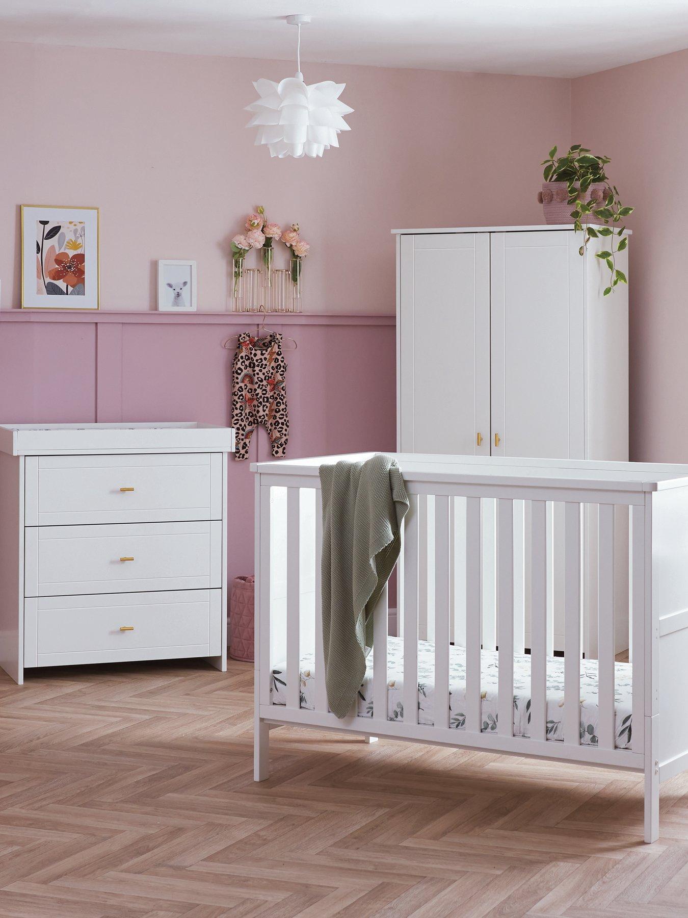 Obaby Evie Mini 3 Piece Room Set - White