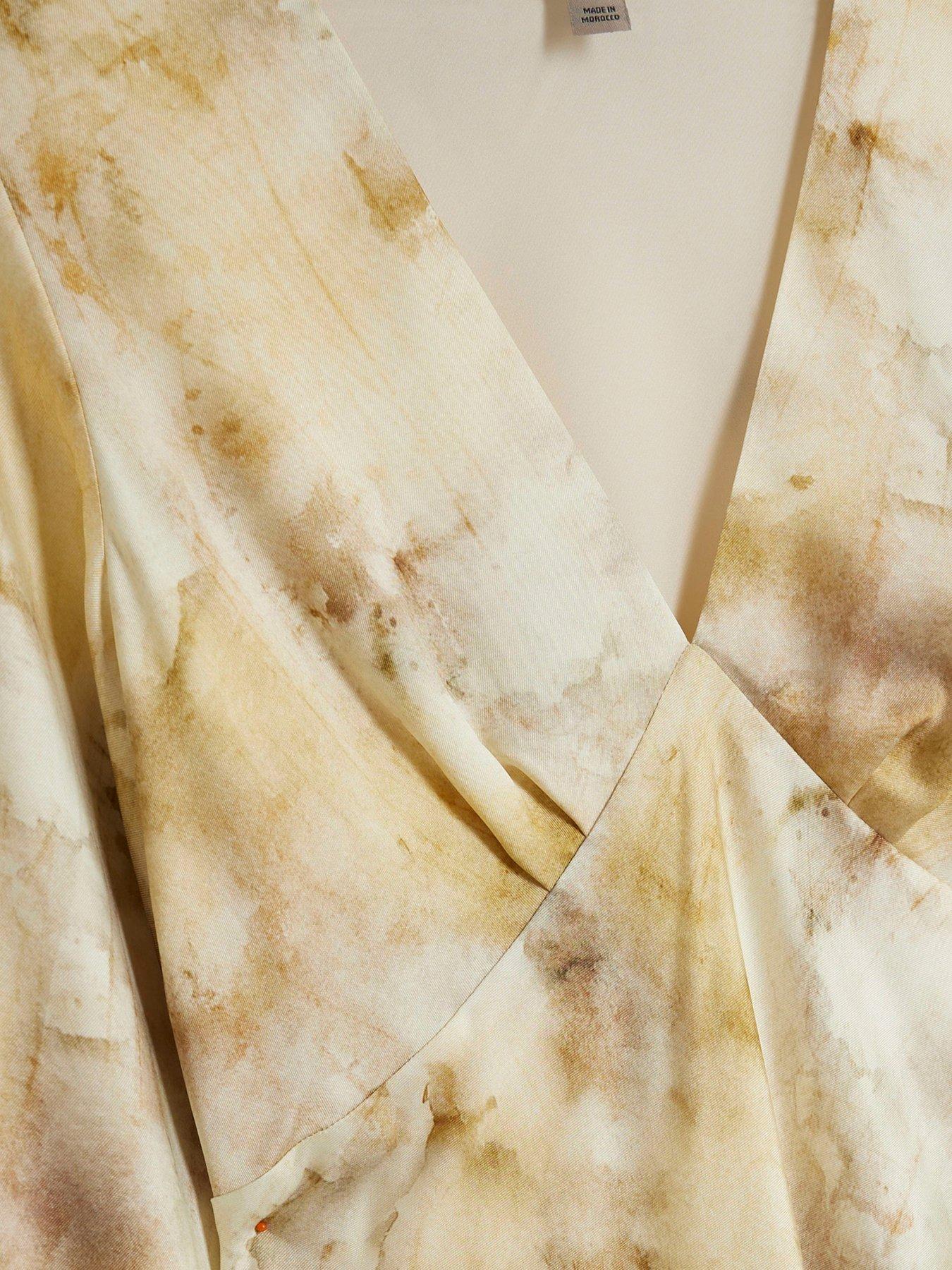  image of river-island-v-neck-dress-yellow