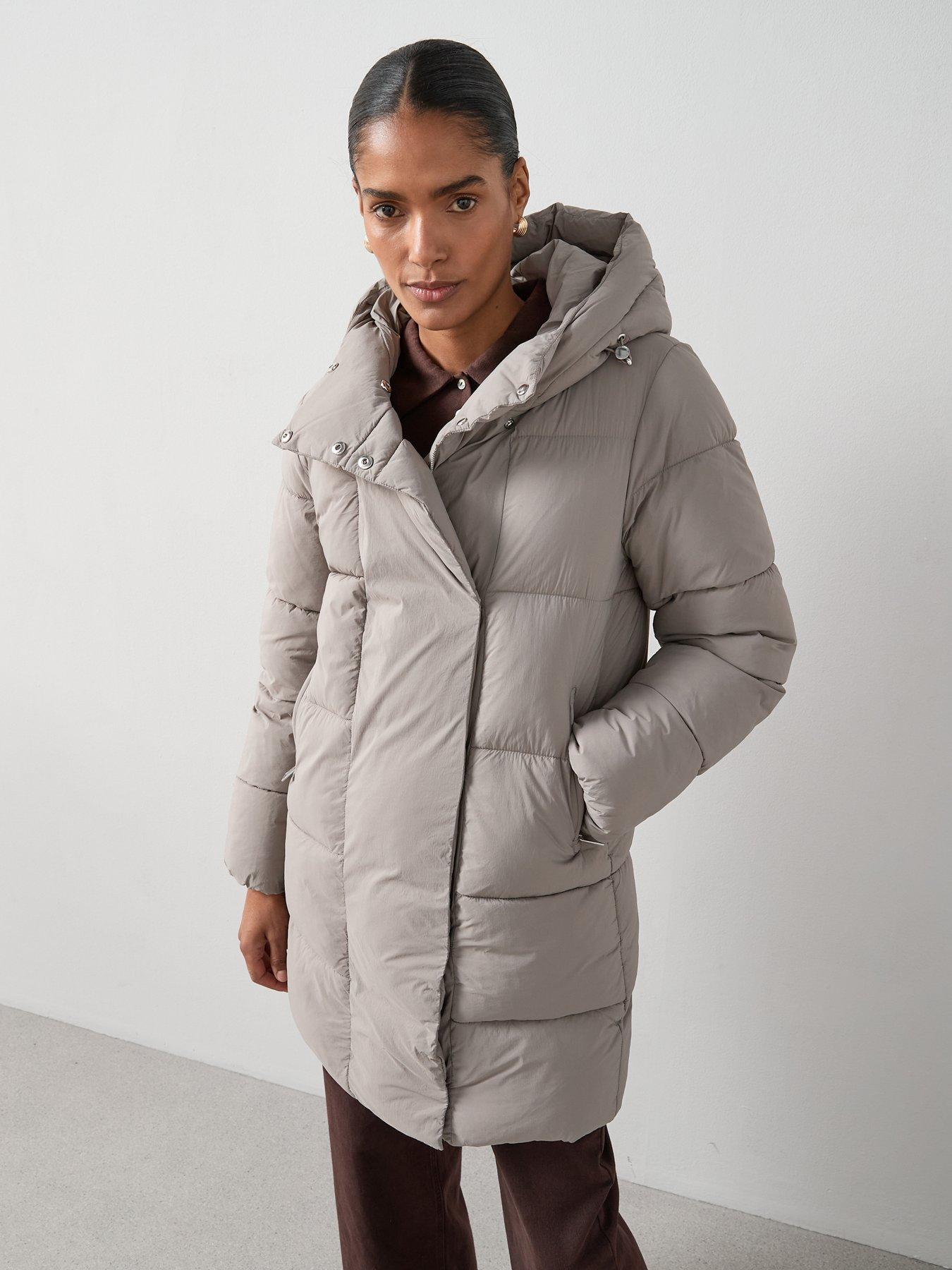 Image 6 of 7 of The Very Collection Asymmetric Padded Coat - Mink
