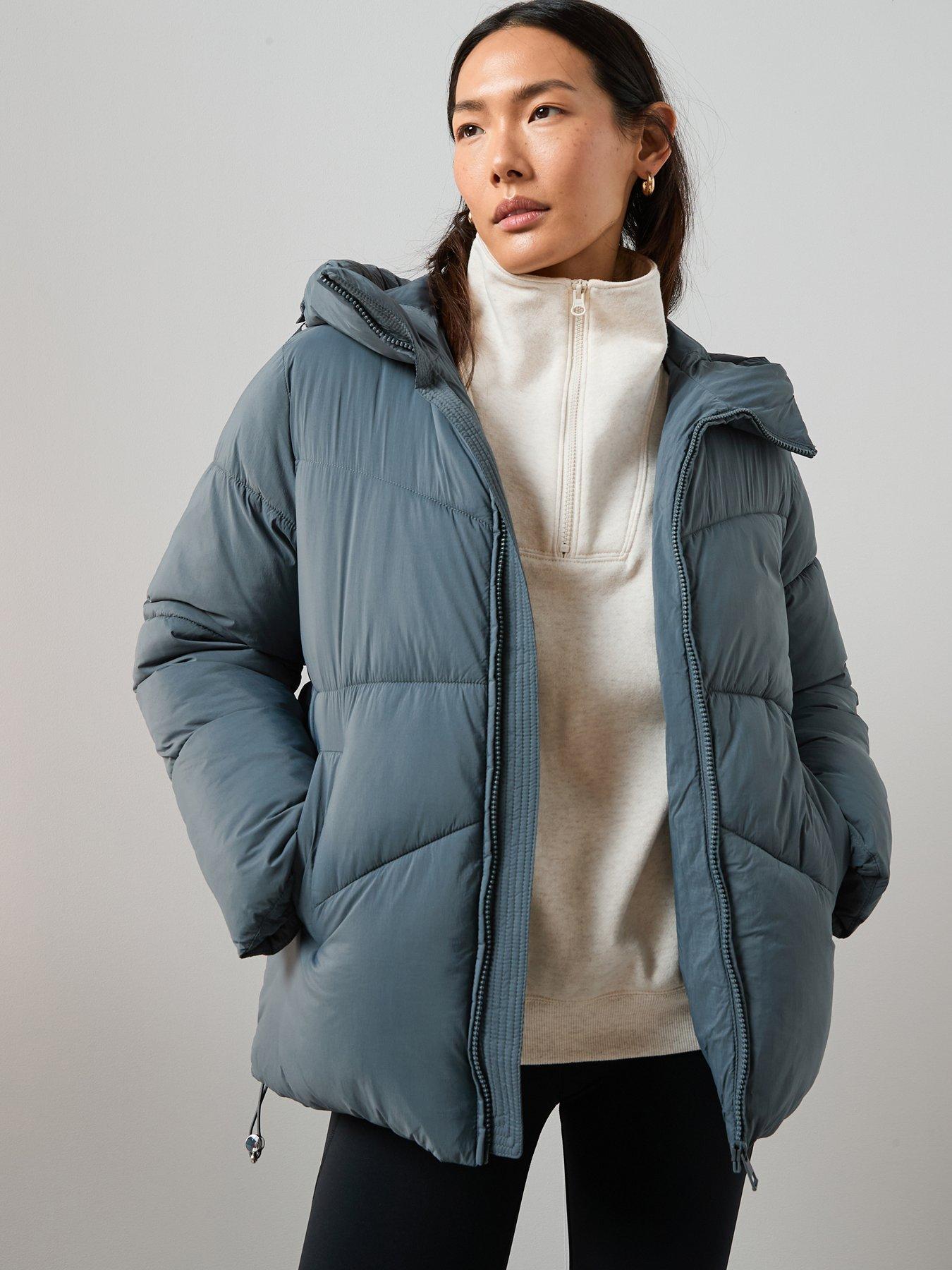 The Very Collection Short Hooded Padded Jacket - Grey