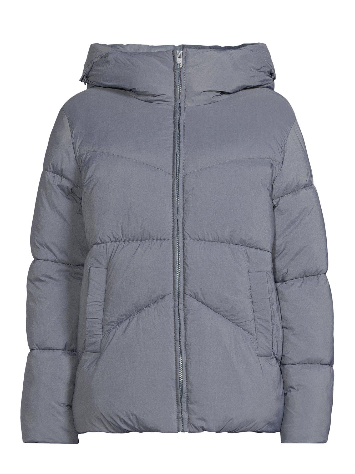 Image 7 of 7 of The Very Collection Short Hooded Padded Jacket - Blue