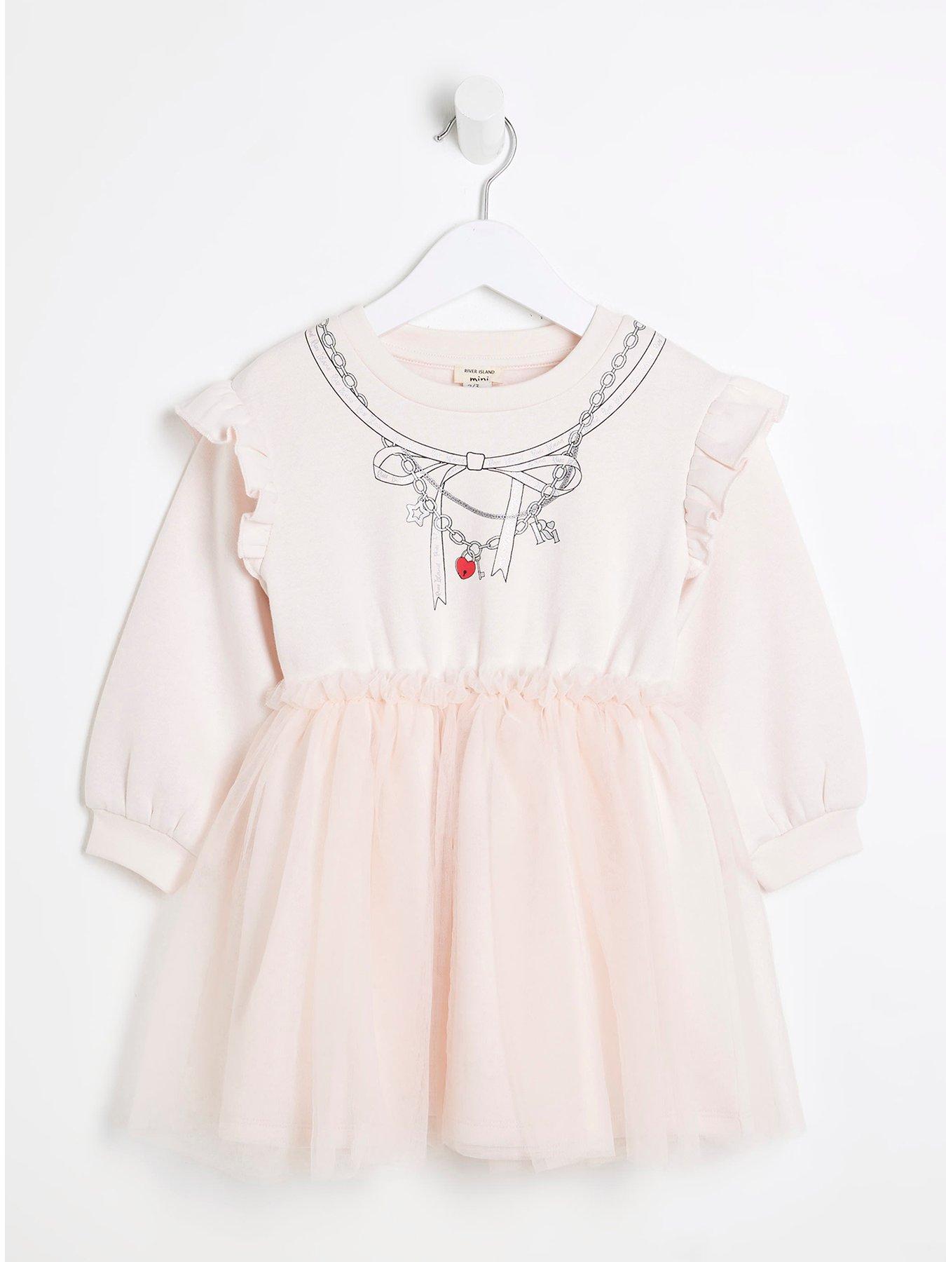  image of river-island-mini-mini-girls-tutu-necklace-dress-light-pink