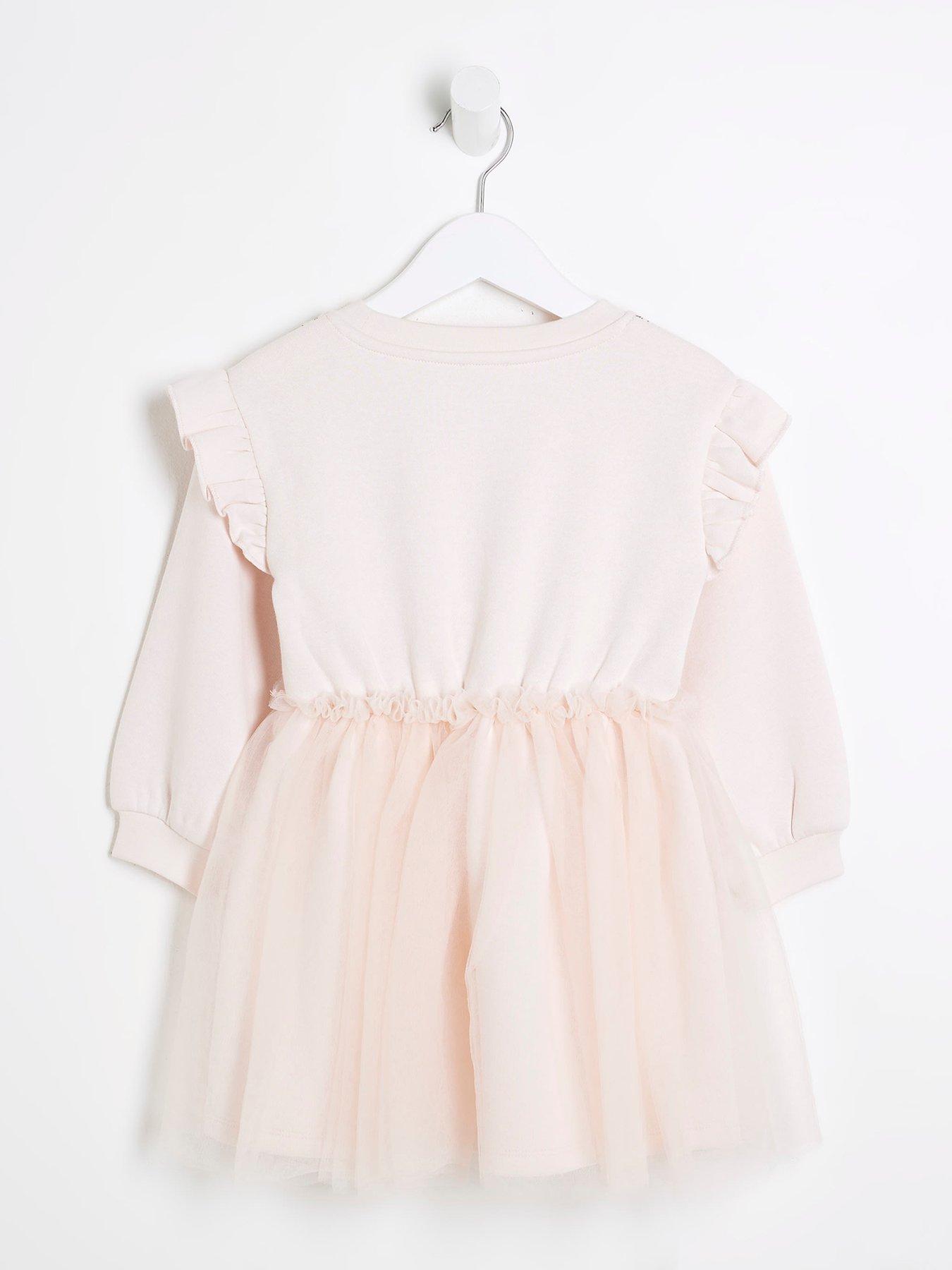  image of river-island-mini-mini-girls-tutu-necklace-dress-light-pink