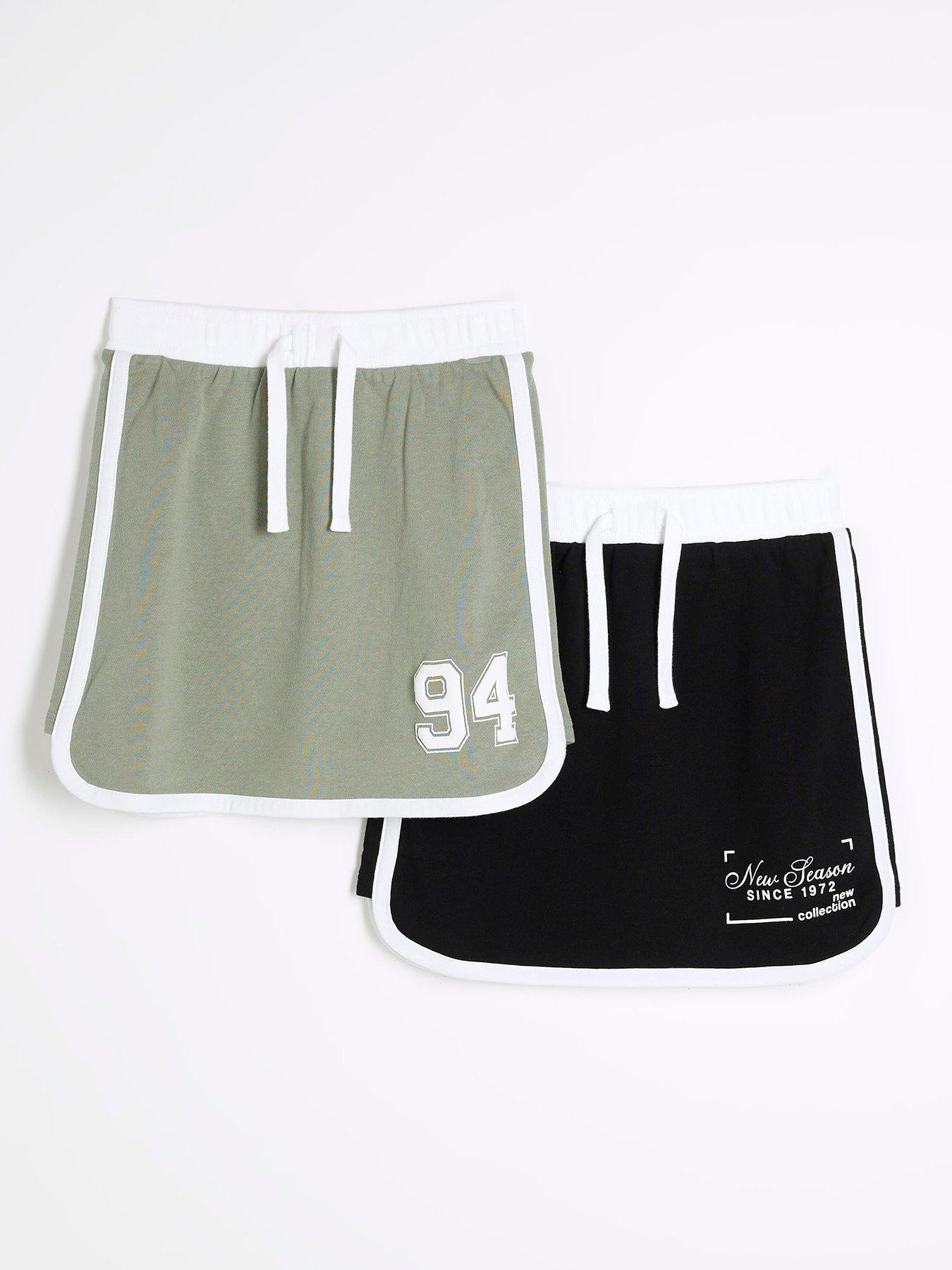 river-island-girls-pack-of-2-runner-skirts-green