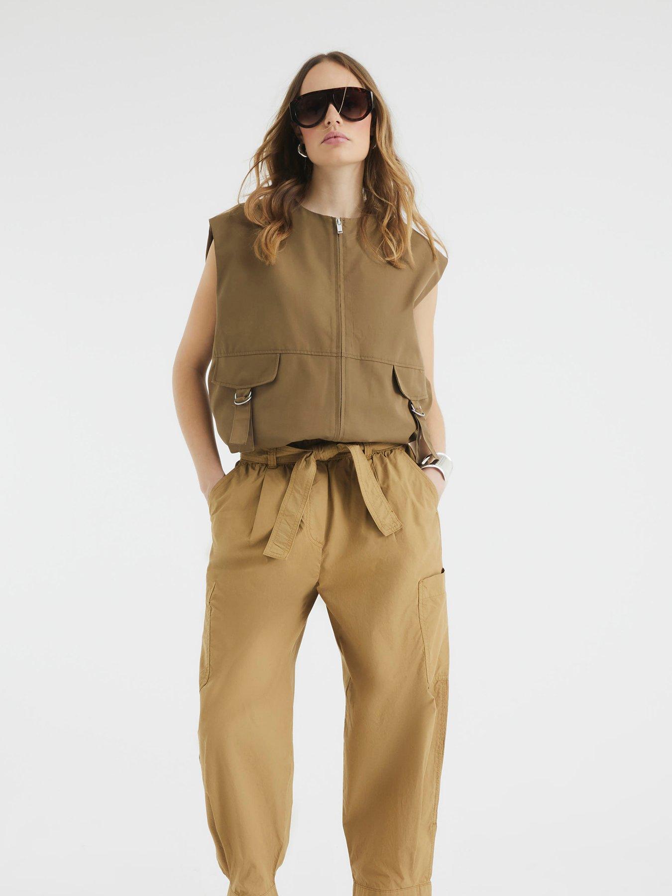  image of river-island-bubble-hem-gilet-beige